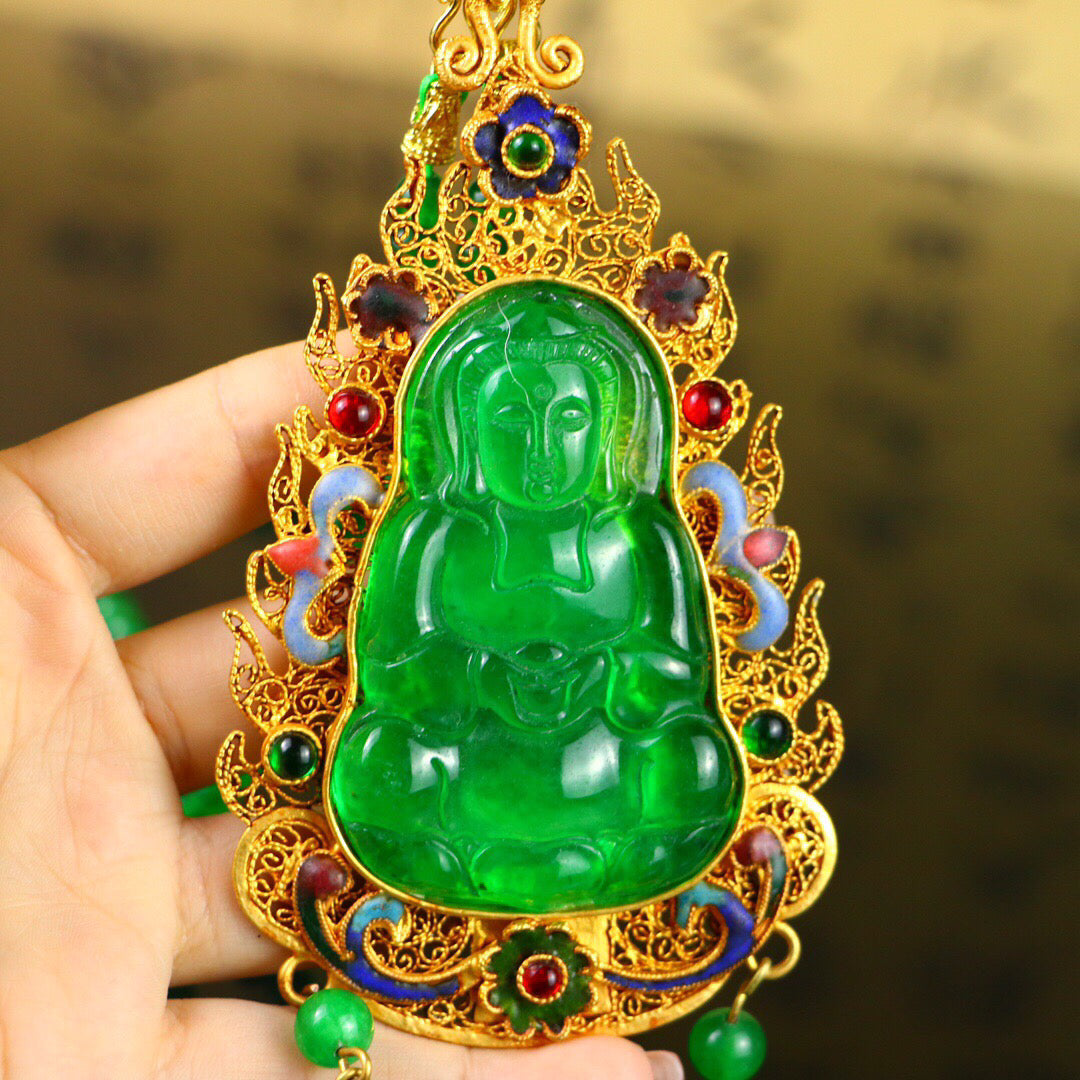 Chinese antique high ice [Guanyin]