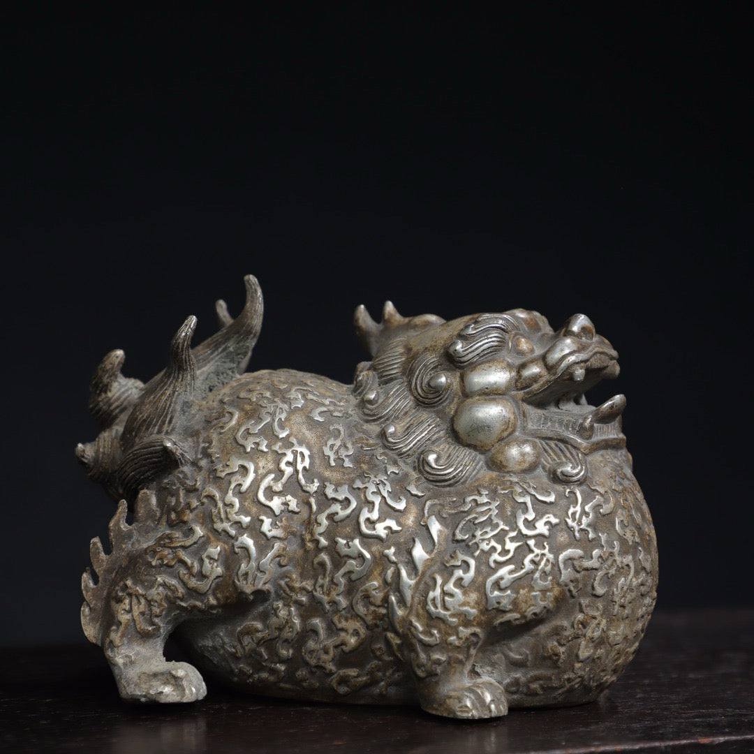 Chinese antique pure copper auspicious animal ornaments