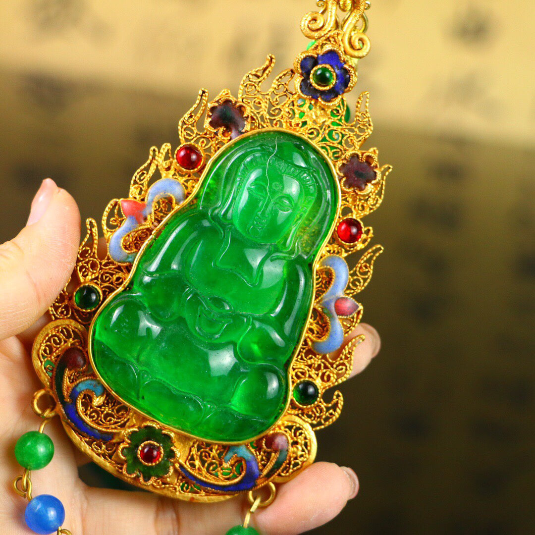 Chinese antique high ice [Guanyin]