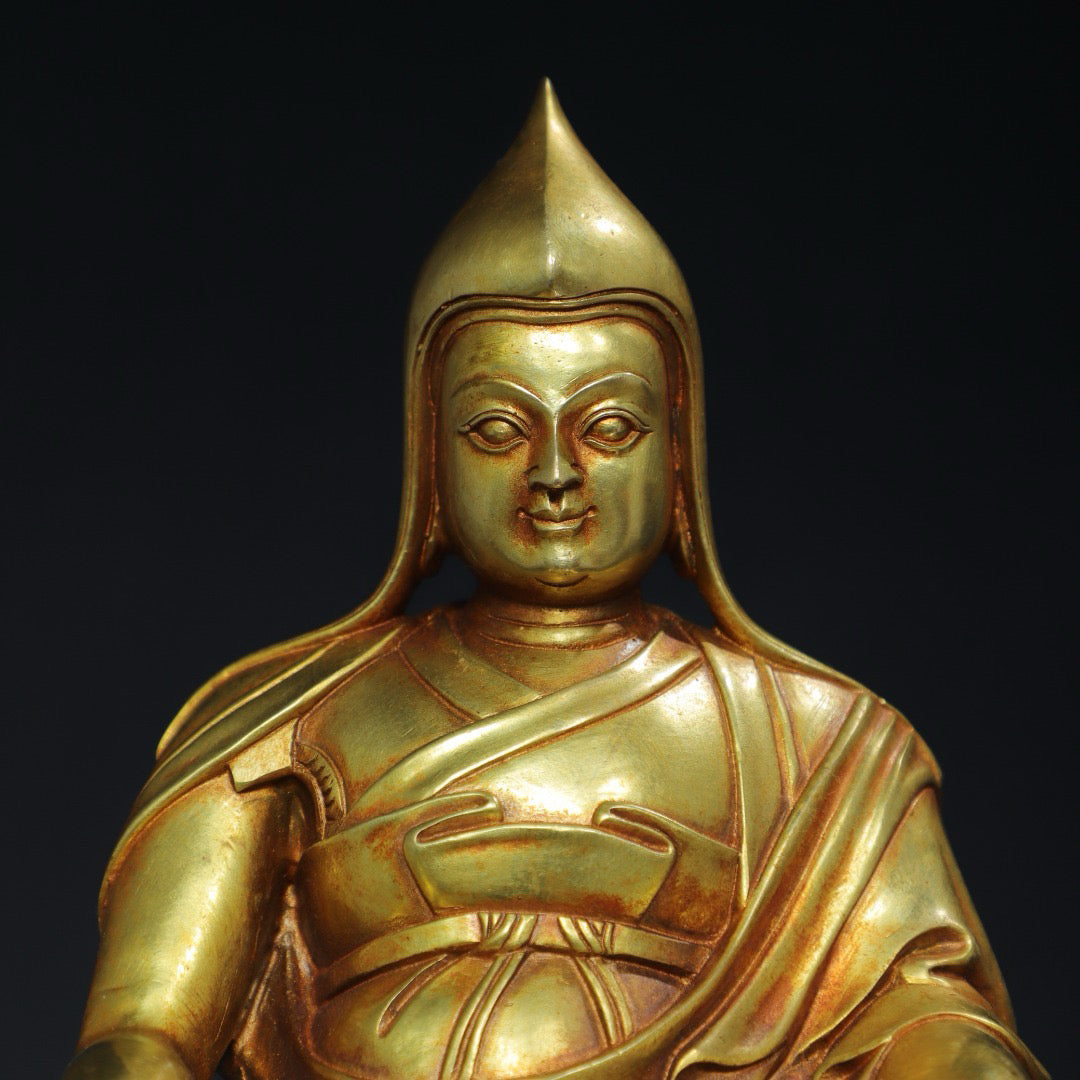 Chinese antique pure copper Buddha statue