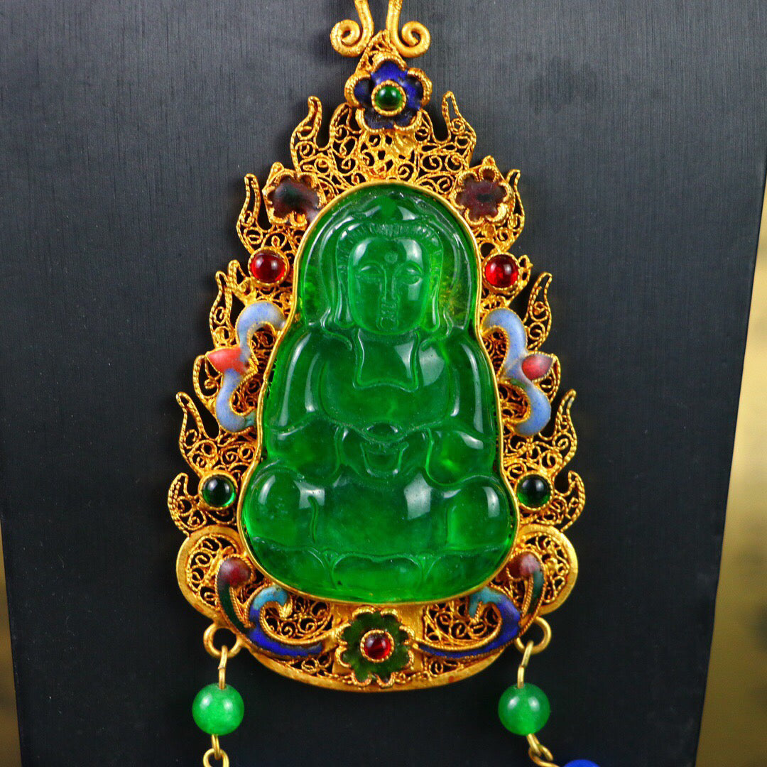 Chinese antique high ice [Guanyin]