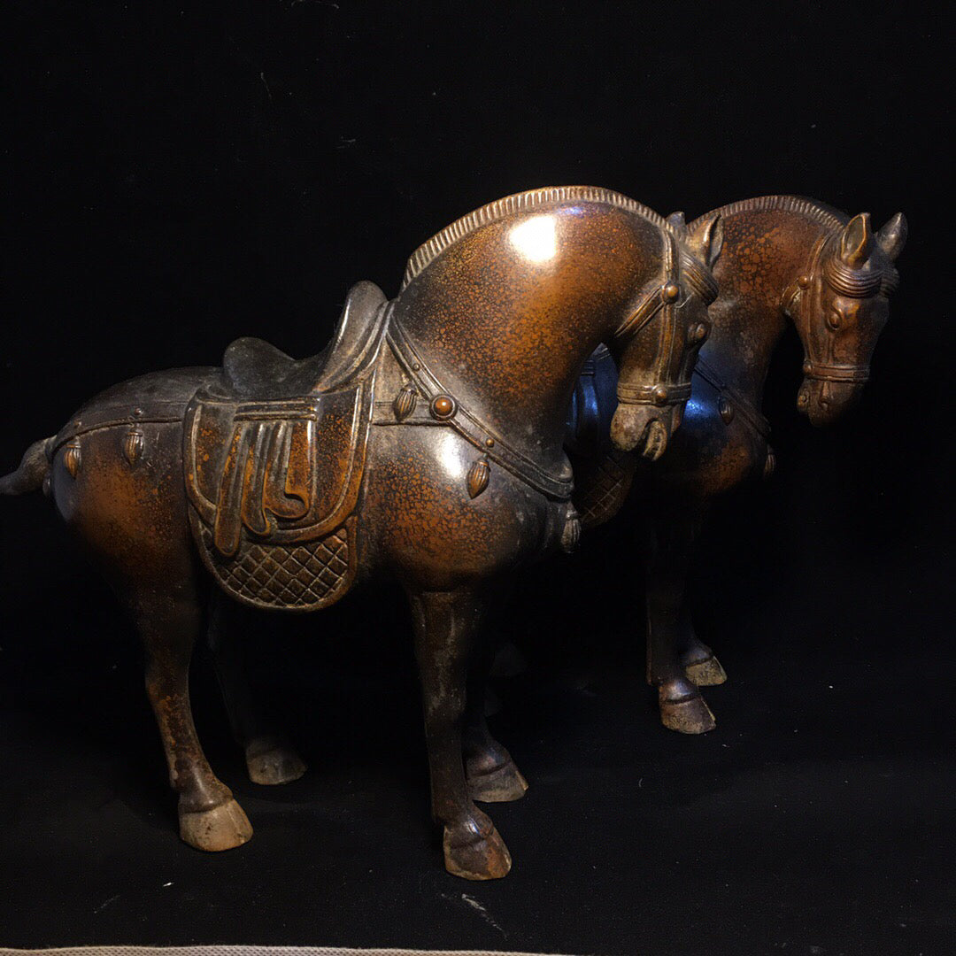 Chinese antique pure copper horse