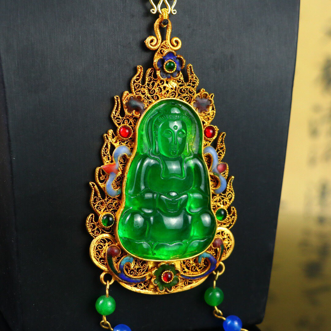 Chinese antique high ice [Guanyin]