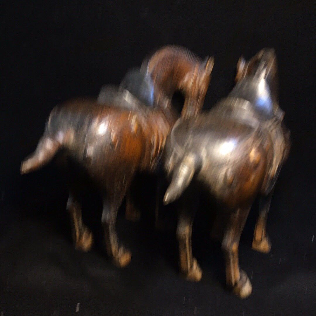 Chinese antique pure copper horse