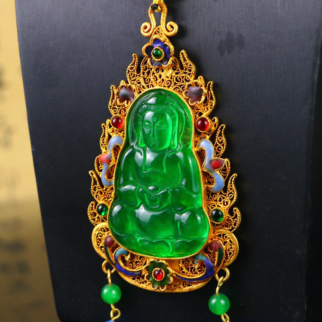 Chinese antique high ice [Guanyin]