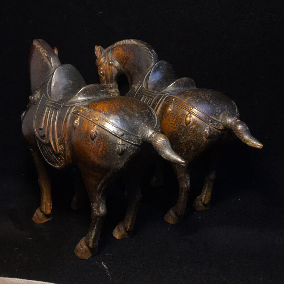 Chinese antique pure copper horse
