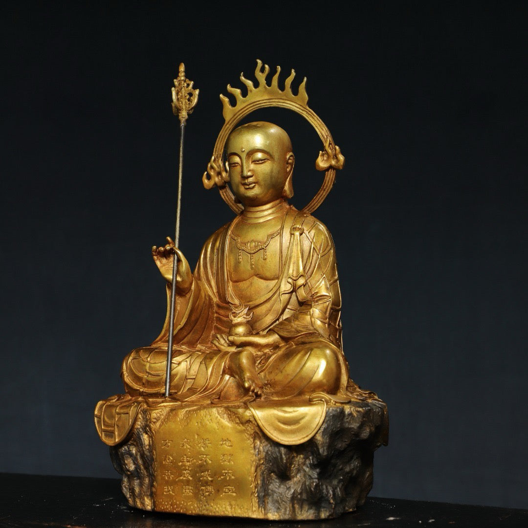 Chinese antique pure copper Buddha statue