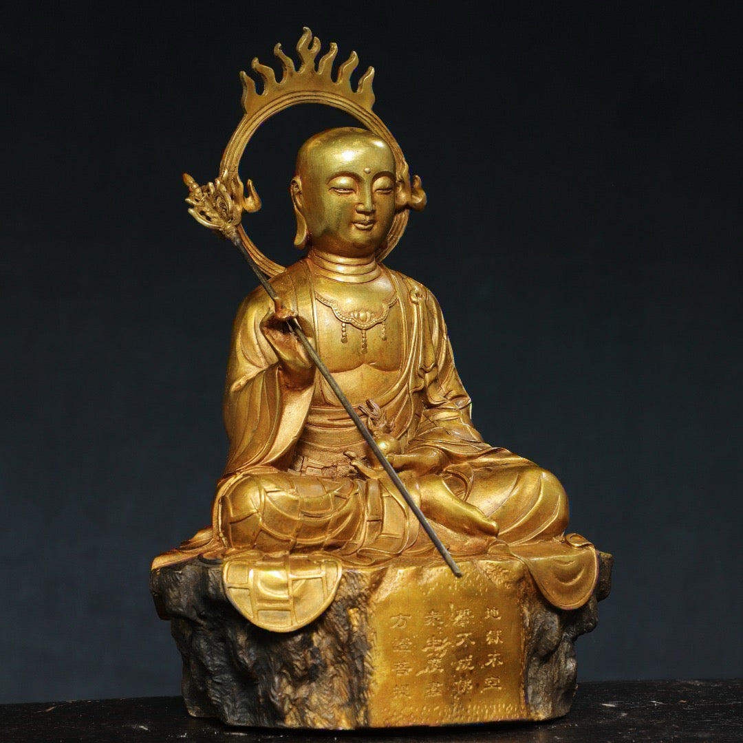 Chinese antique pure copper Buddha statue