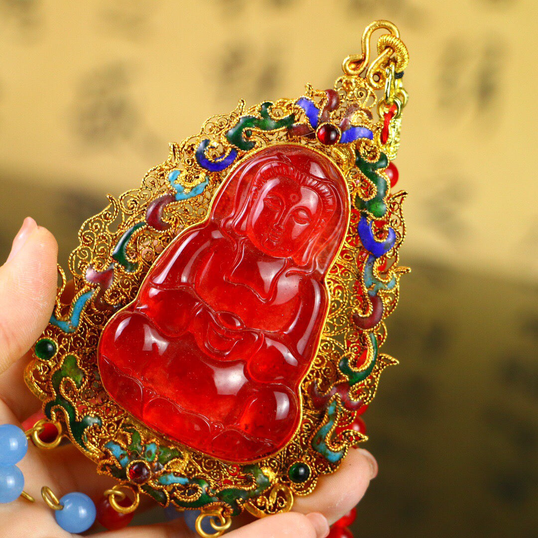 Chinese antique high ice [Guanyin]