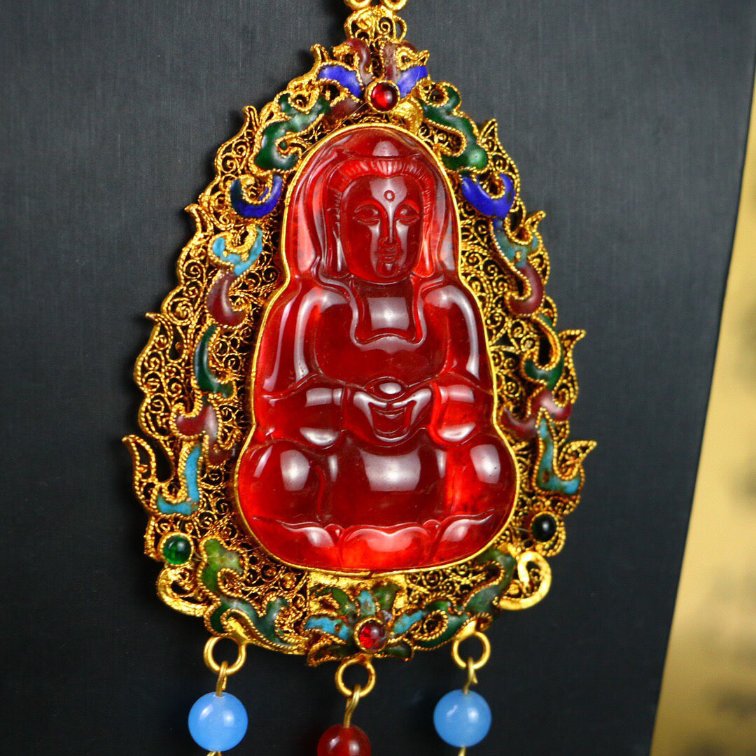 Chinese antique high ice [Guanyin]