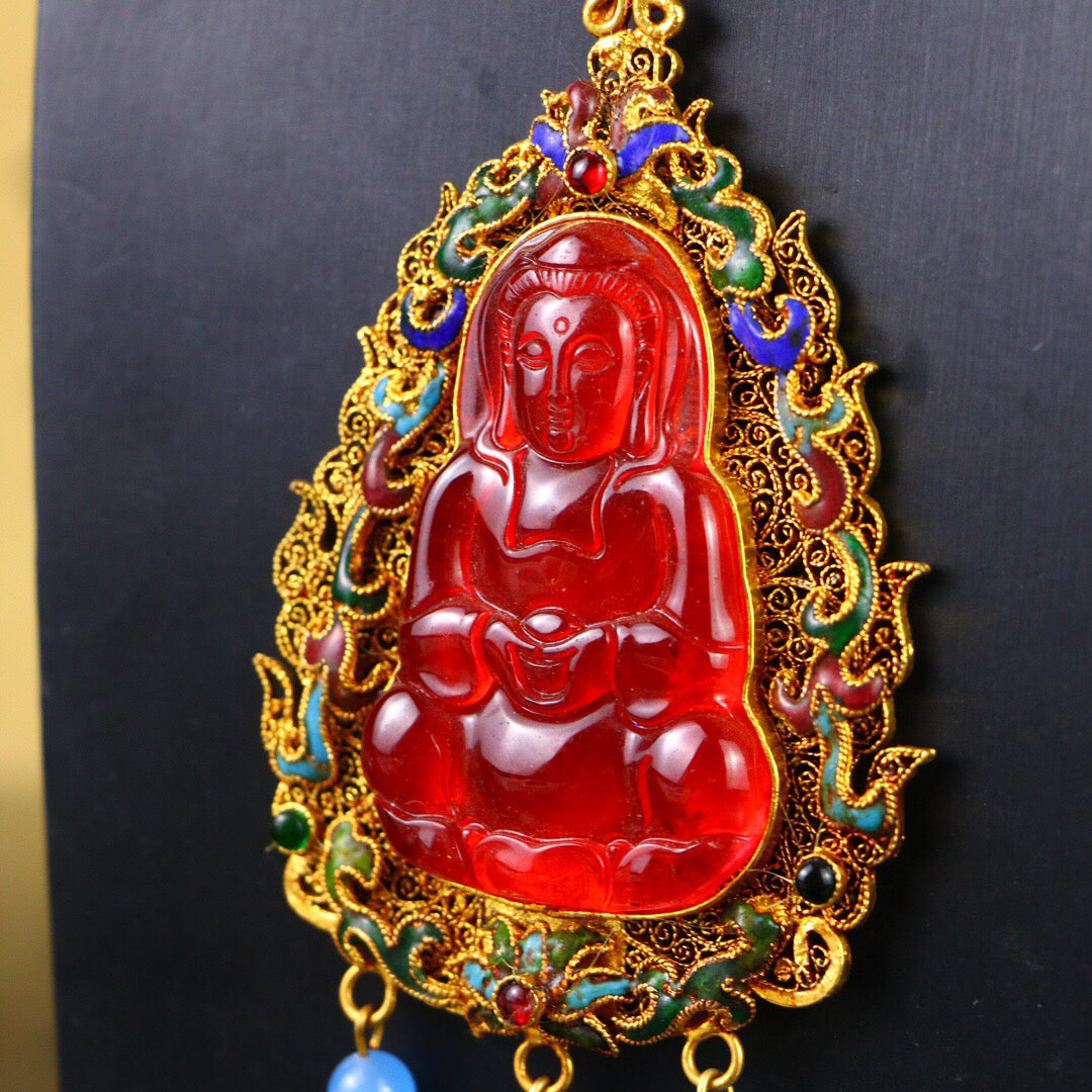 Chinese antique high ice [Guanyin]