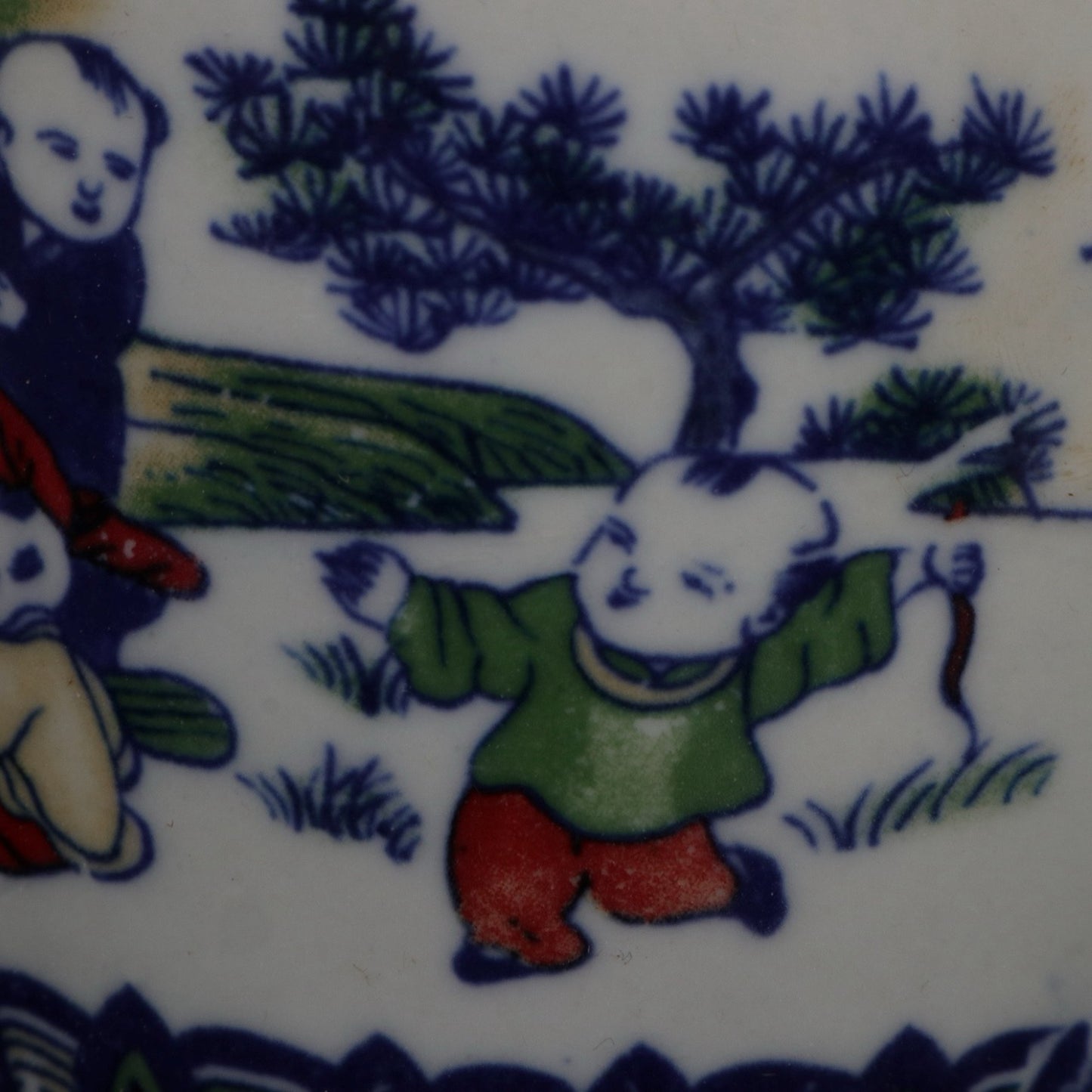 Colorful character stories with lidded jars