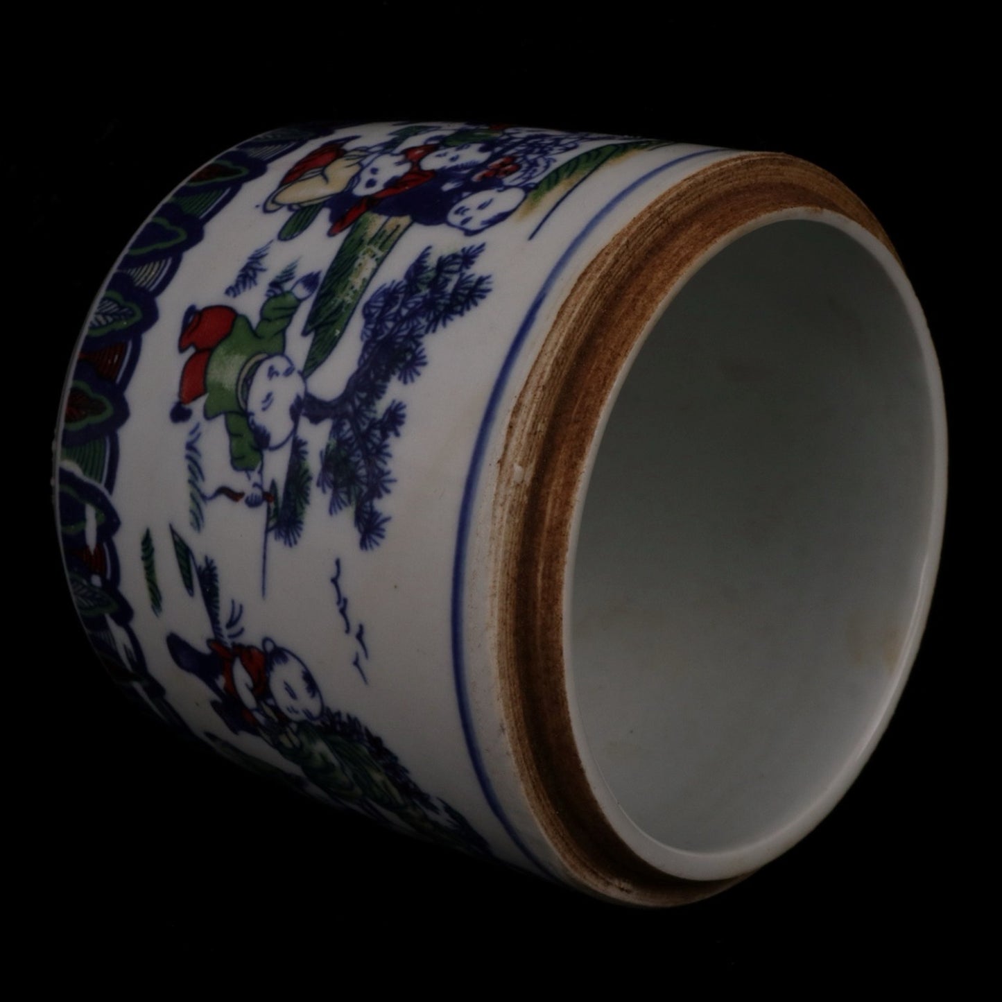 Colorful character stories with lidded jars