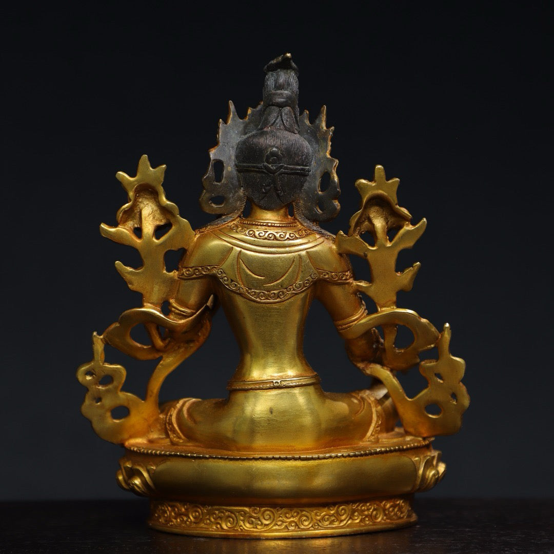 Chinese antique pure copper Buddha statue
