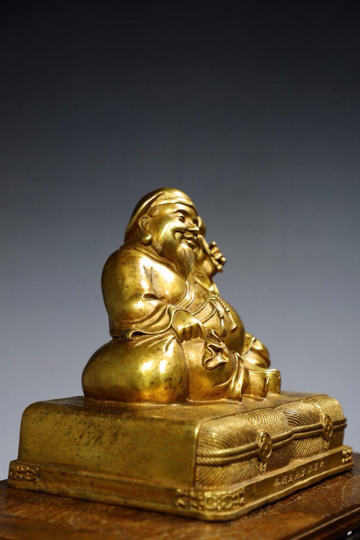 Chinese antique pure copper Buddha statue