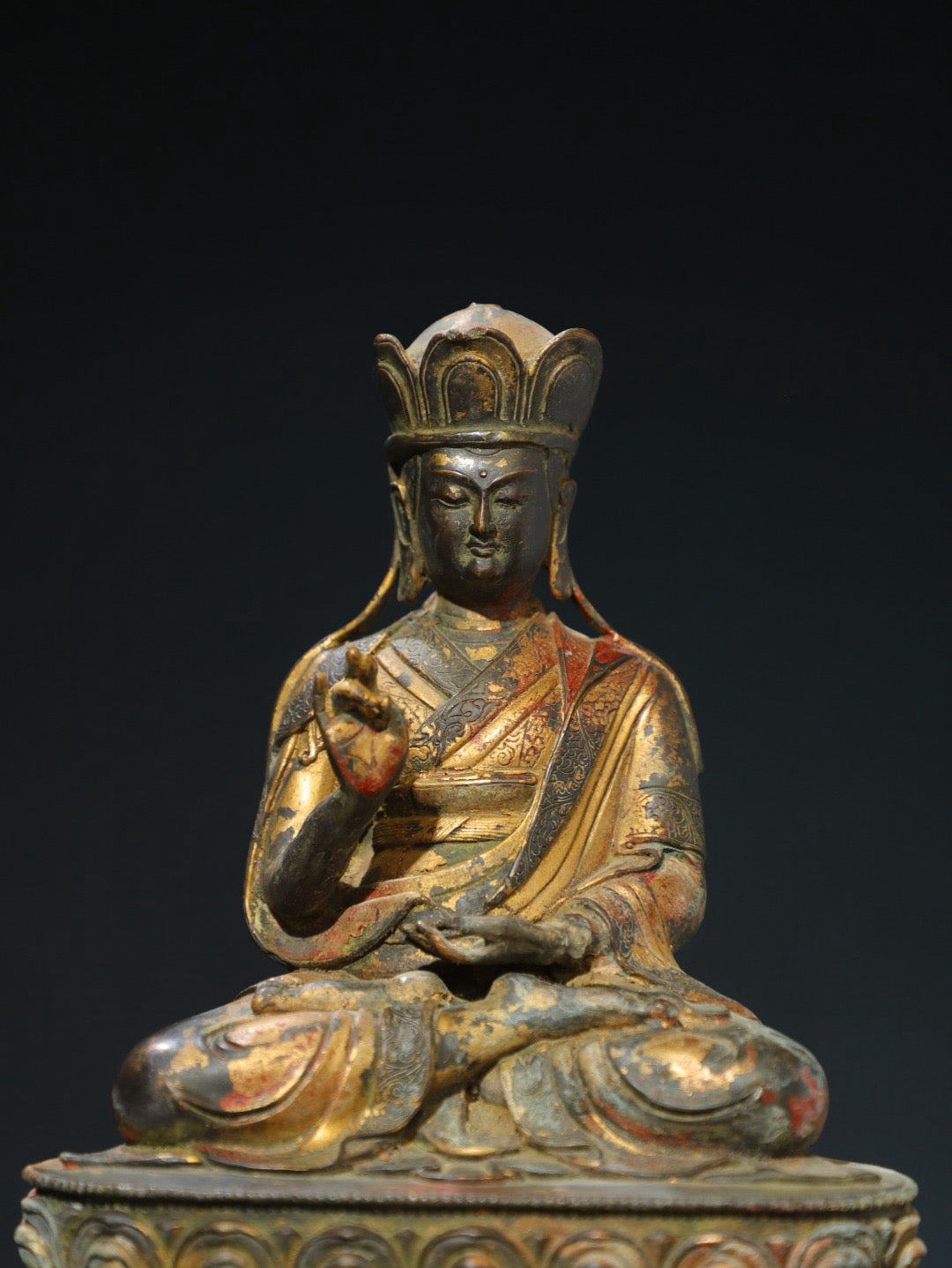 Purple Copper [King of Tibet] Buddha Statue