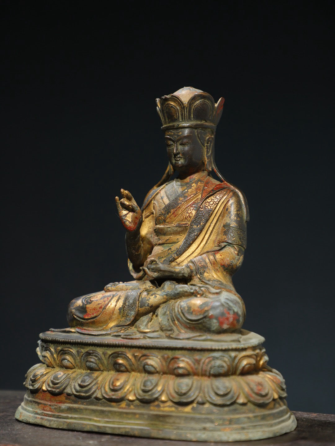Purple Copper [King of Tibet] Buddha Statue