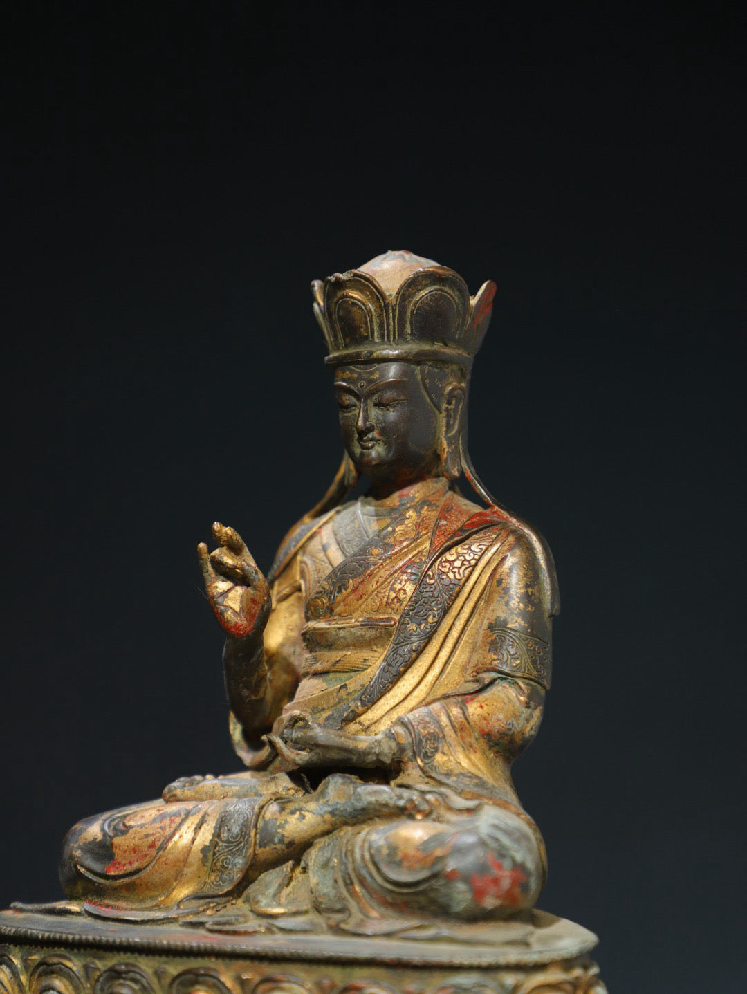 Purple Copper [King of Tibet] Buddha Statue