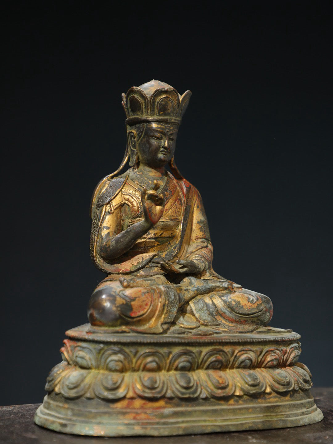 Purple Copper [King of Tibet] Buddha Statue