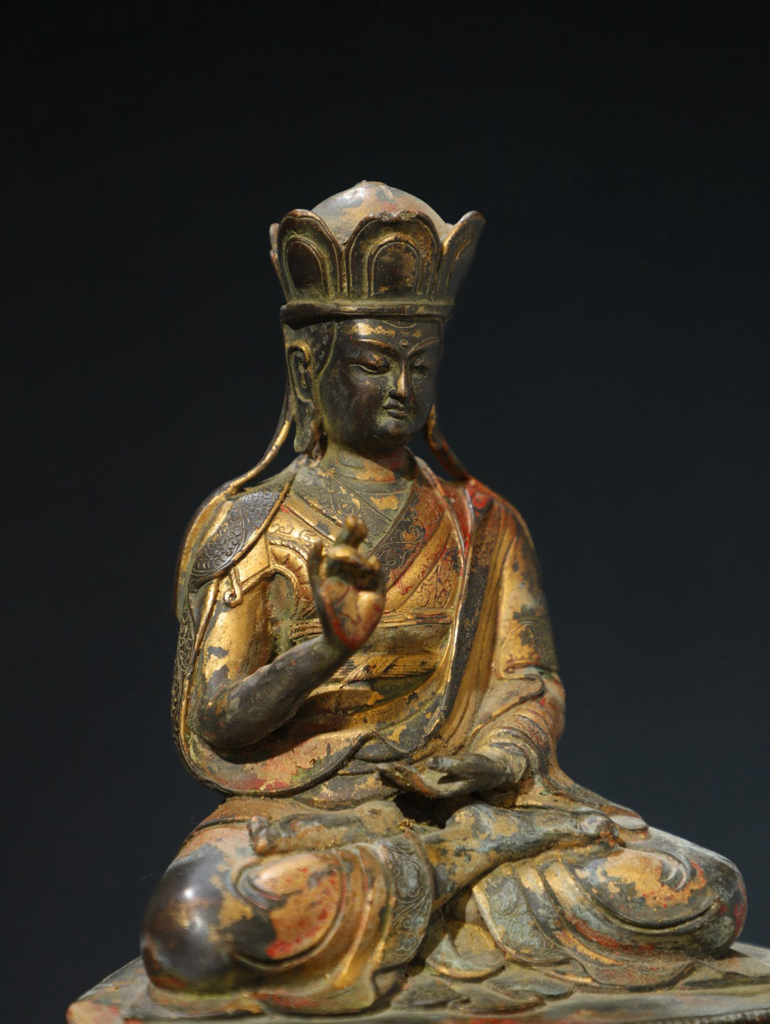 Purple Copper [King of Tibet] Buddha Statue