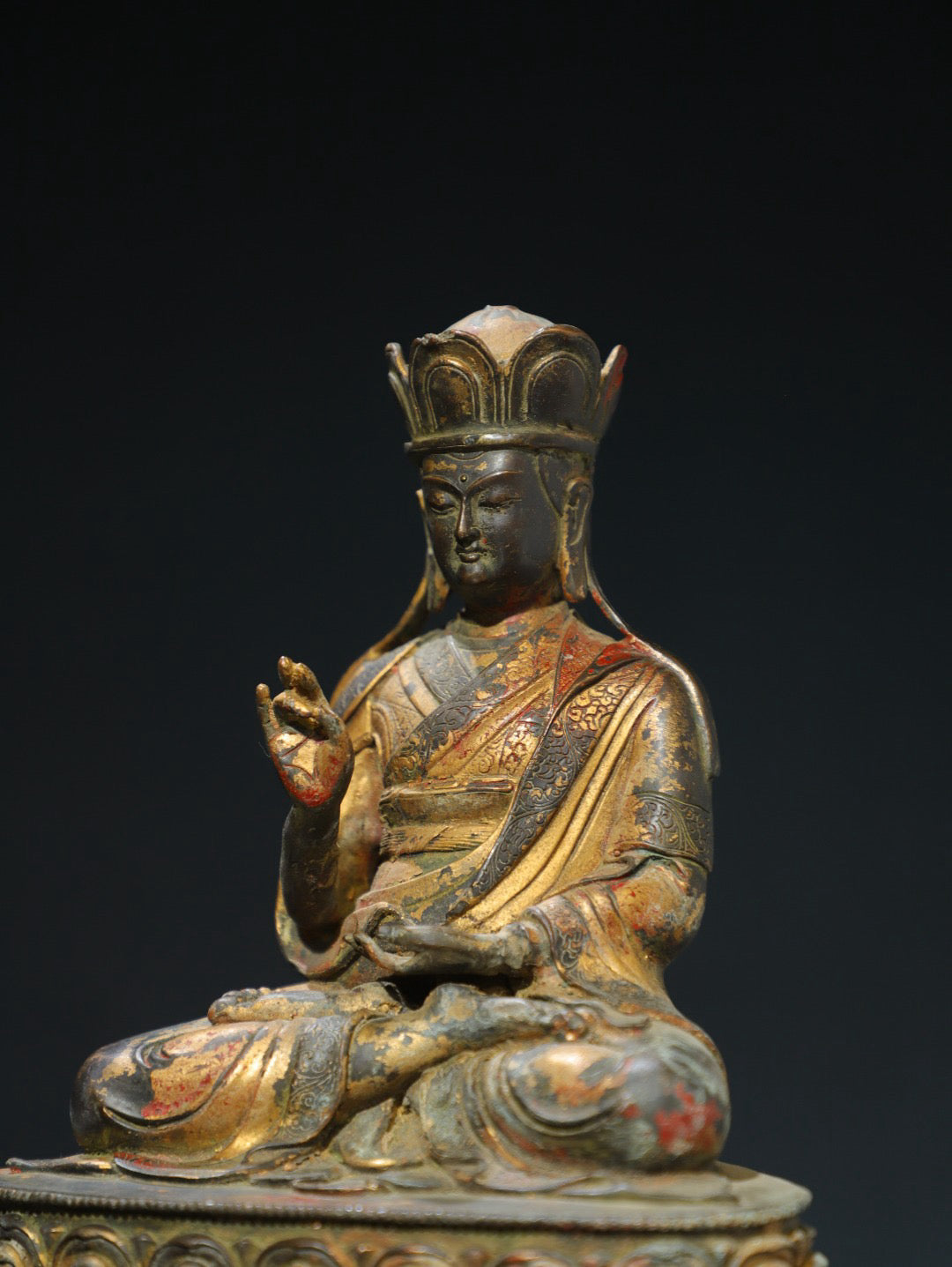 Purple Copper [King of Tibet] Buddha Statue