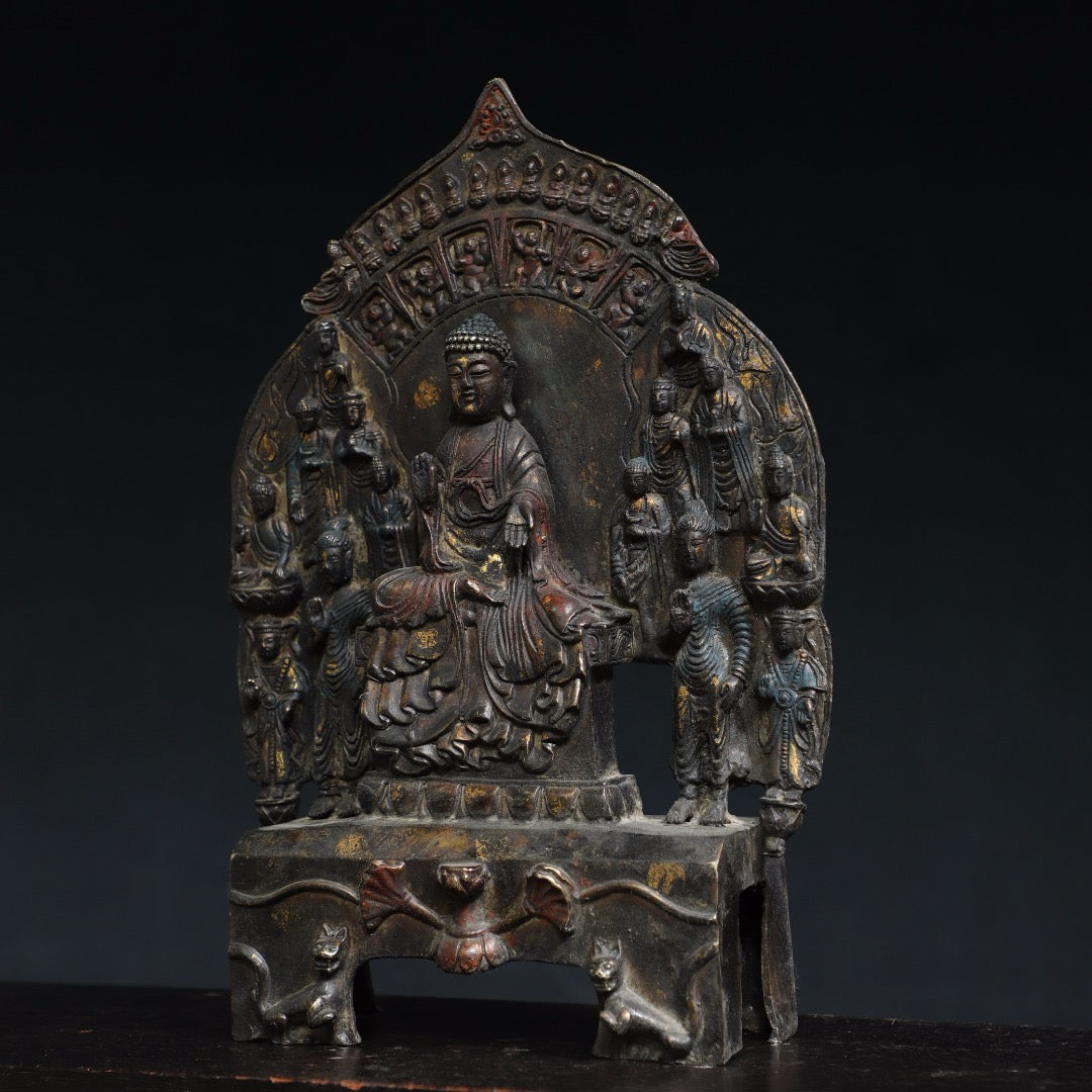 Chinese antique pure copper statue of Northern Wei Buddha