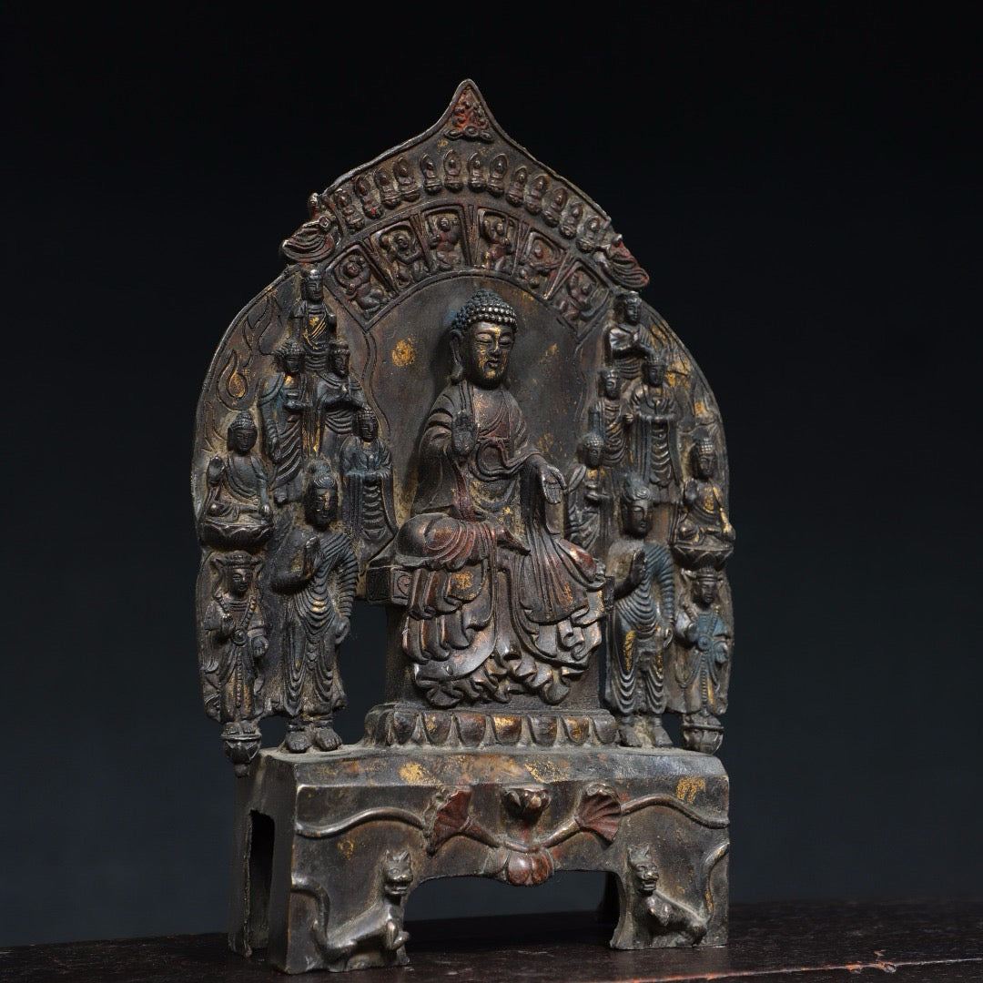 Chinese antique pure copper statue of Northern Wei Buddha