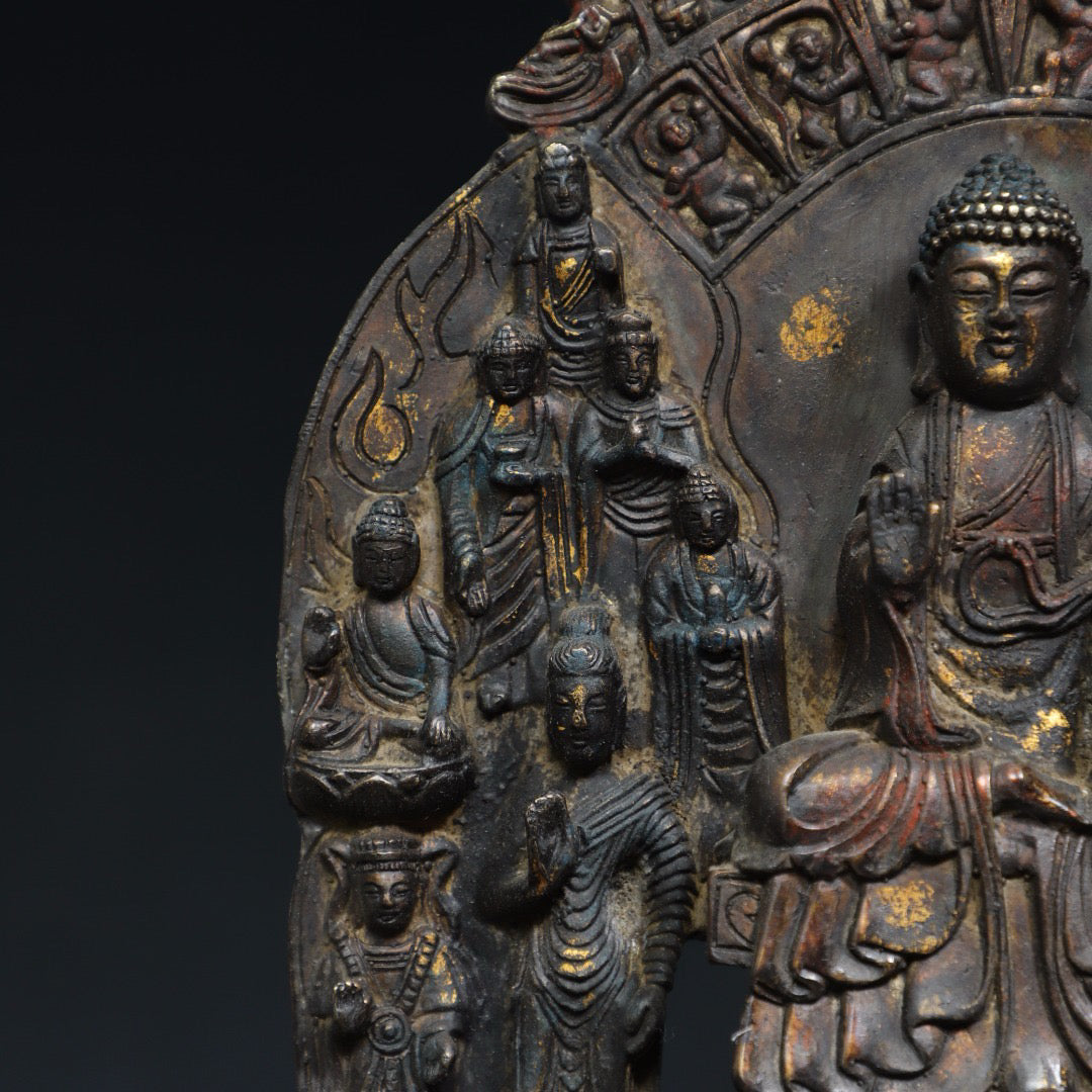 Chinese antique pure copper statue of Northern Wei Buddha