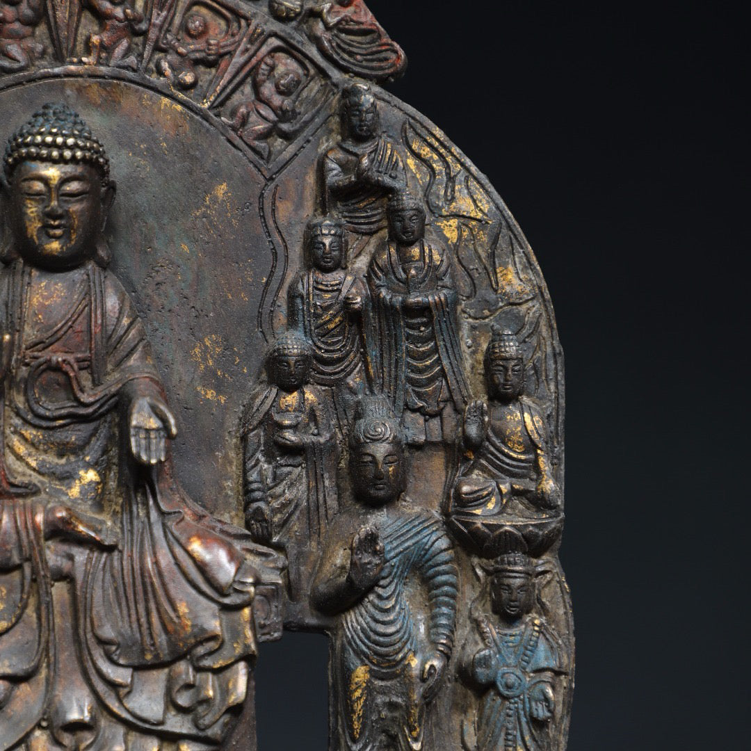 Chinese antique pure copper statue of Northern Wei Buddha
