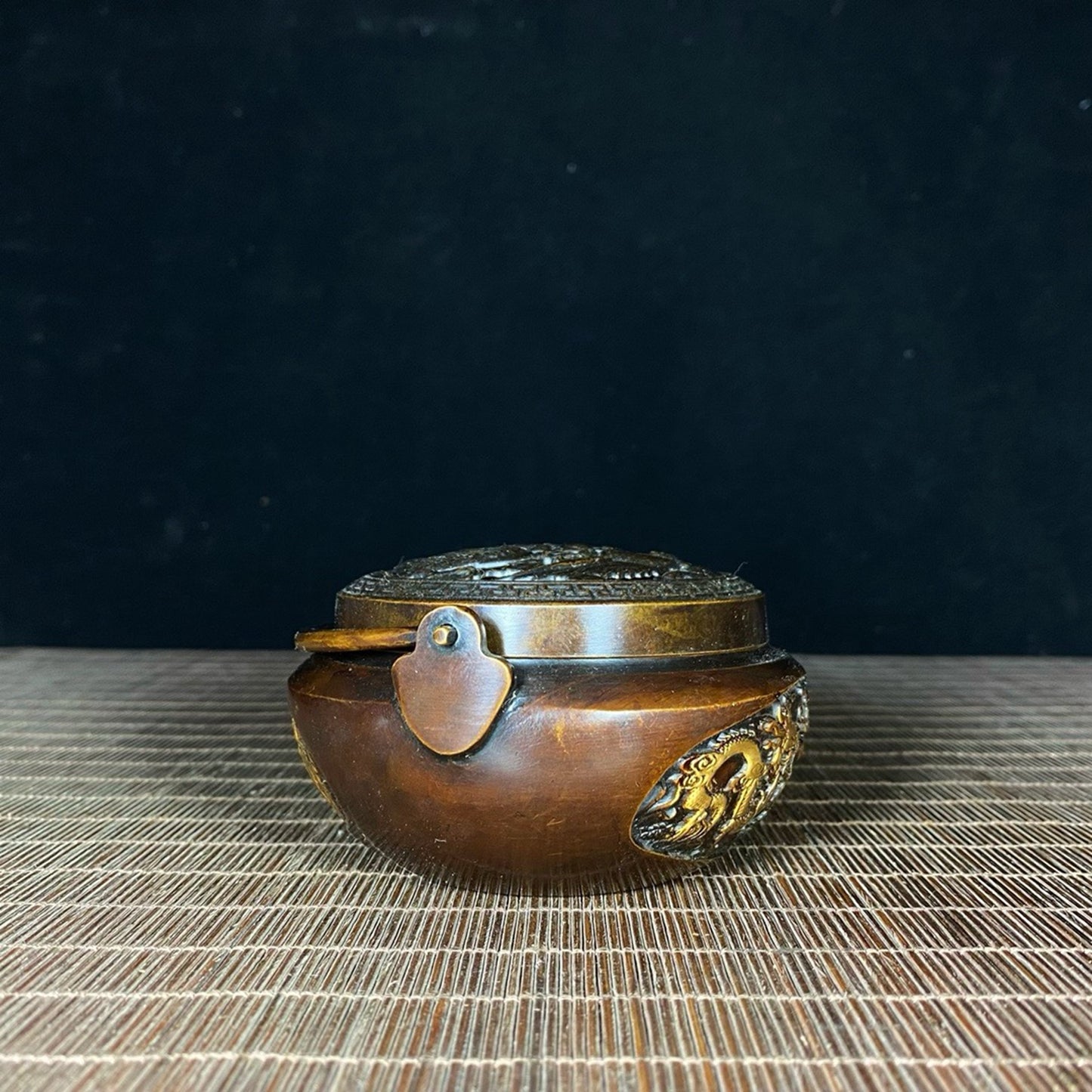 Pure copper dragon and phoenix handmade stove