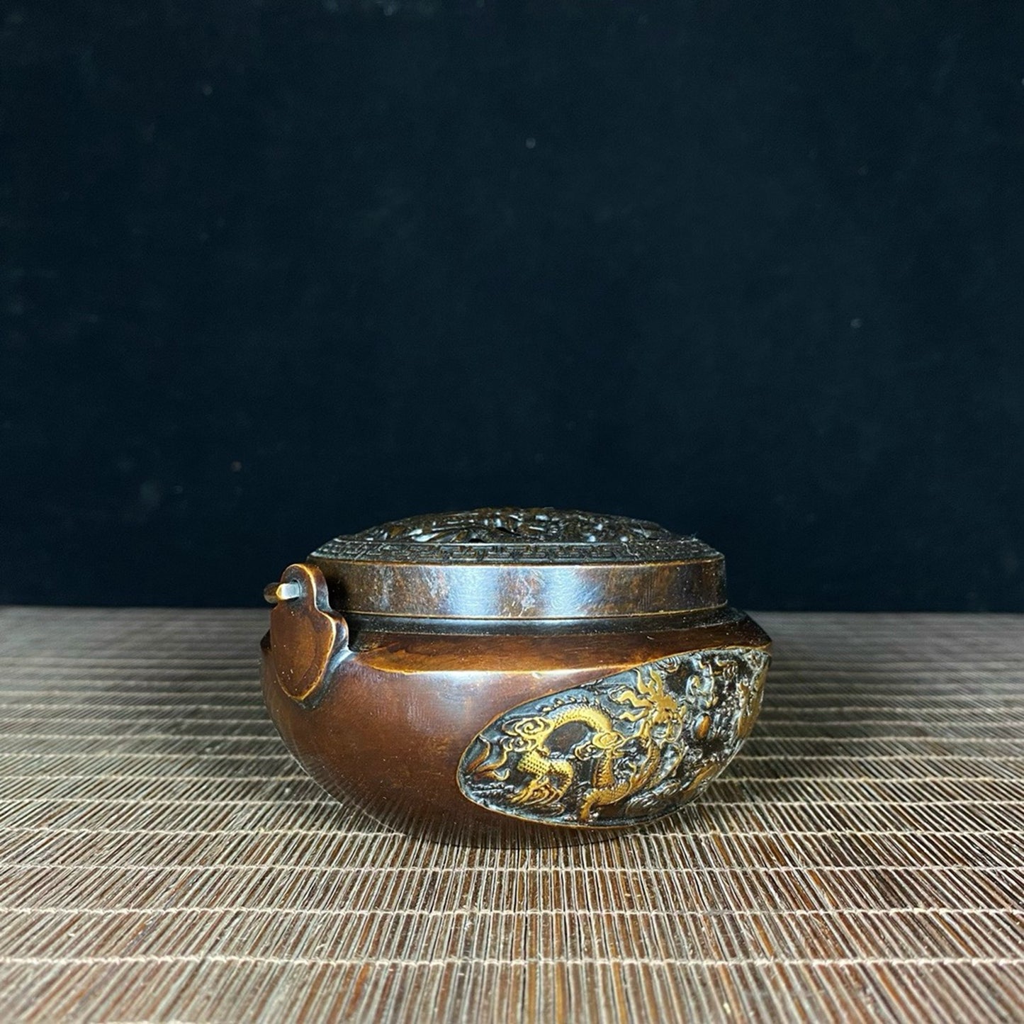 Pure copper dragon and phoenix handmade stove