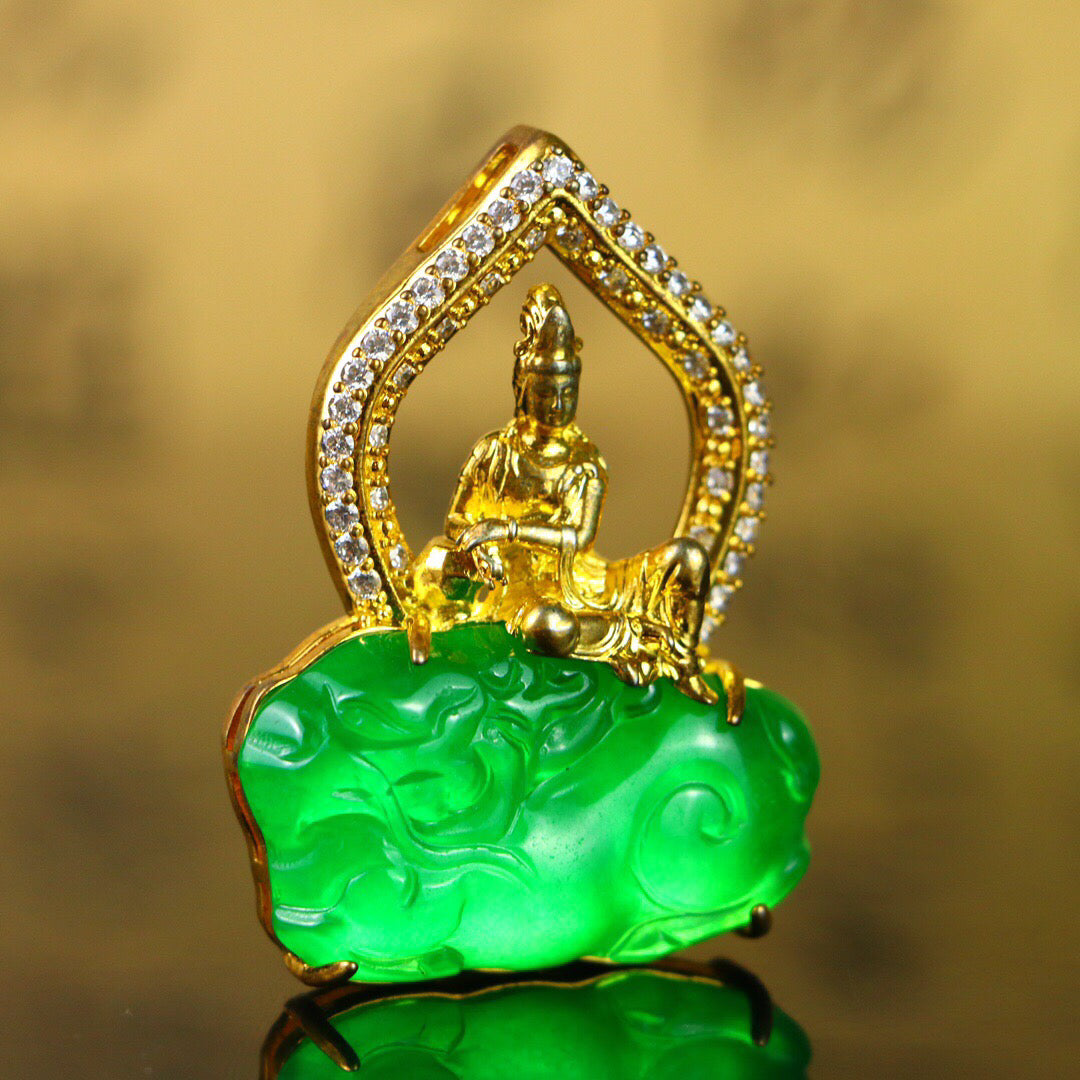 Chinese antique high ice [Guanyin]
