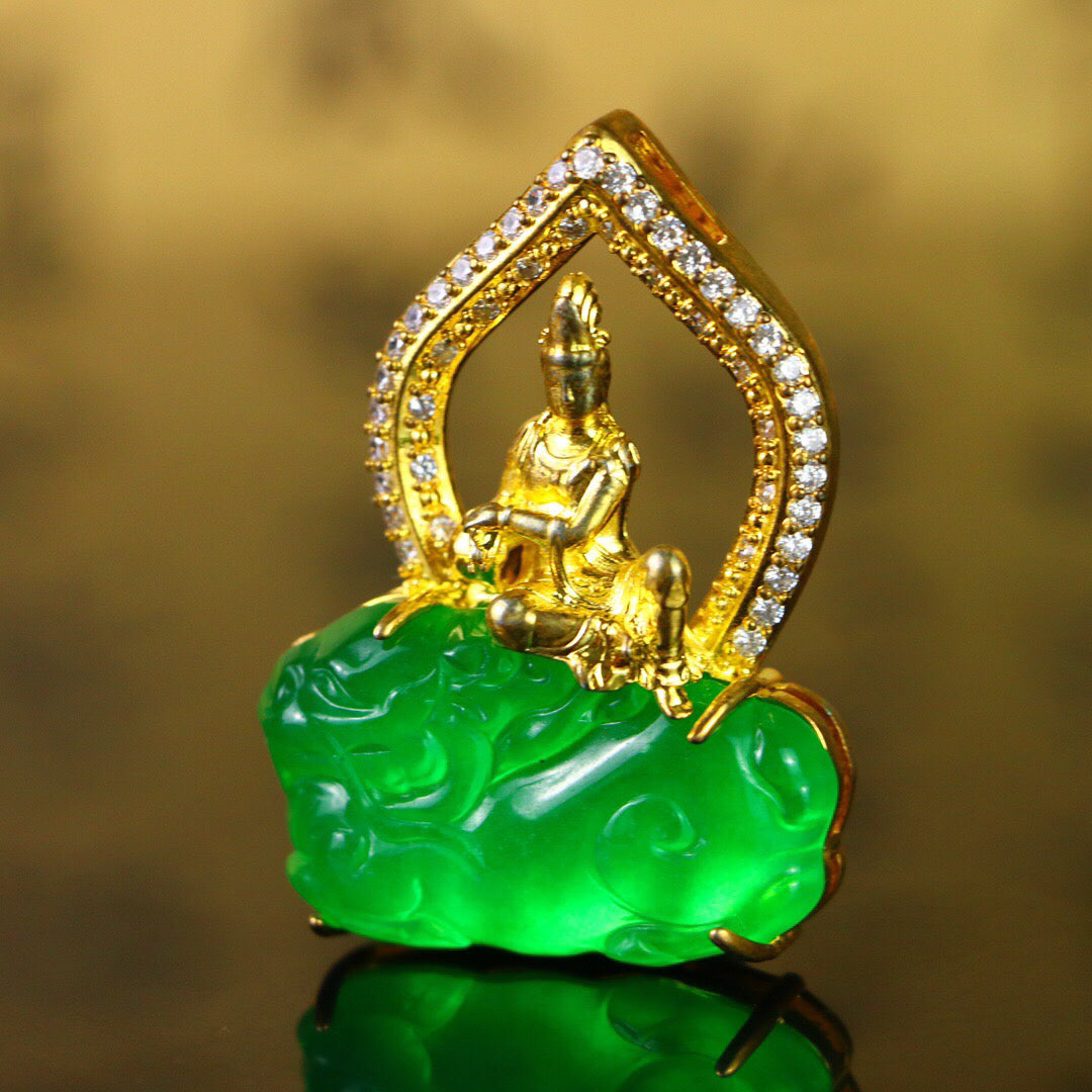 Chinese antique high ice [Guanyin]