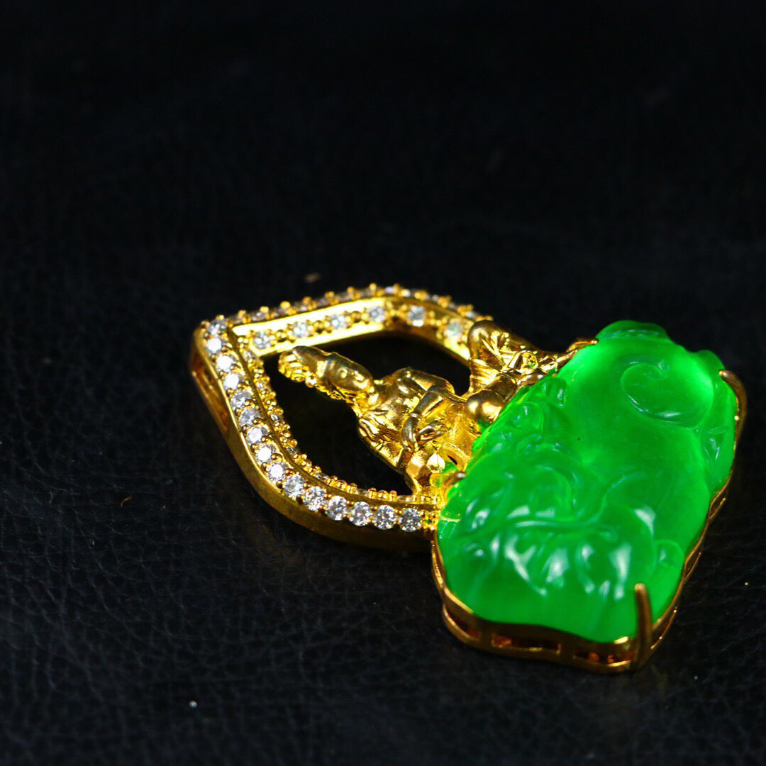 Chinese antique high ice [Guanyin]