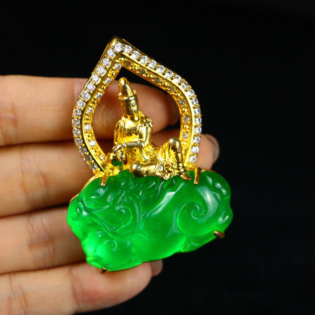 Chinese antique high ice [Guanyin]