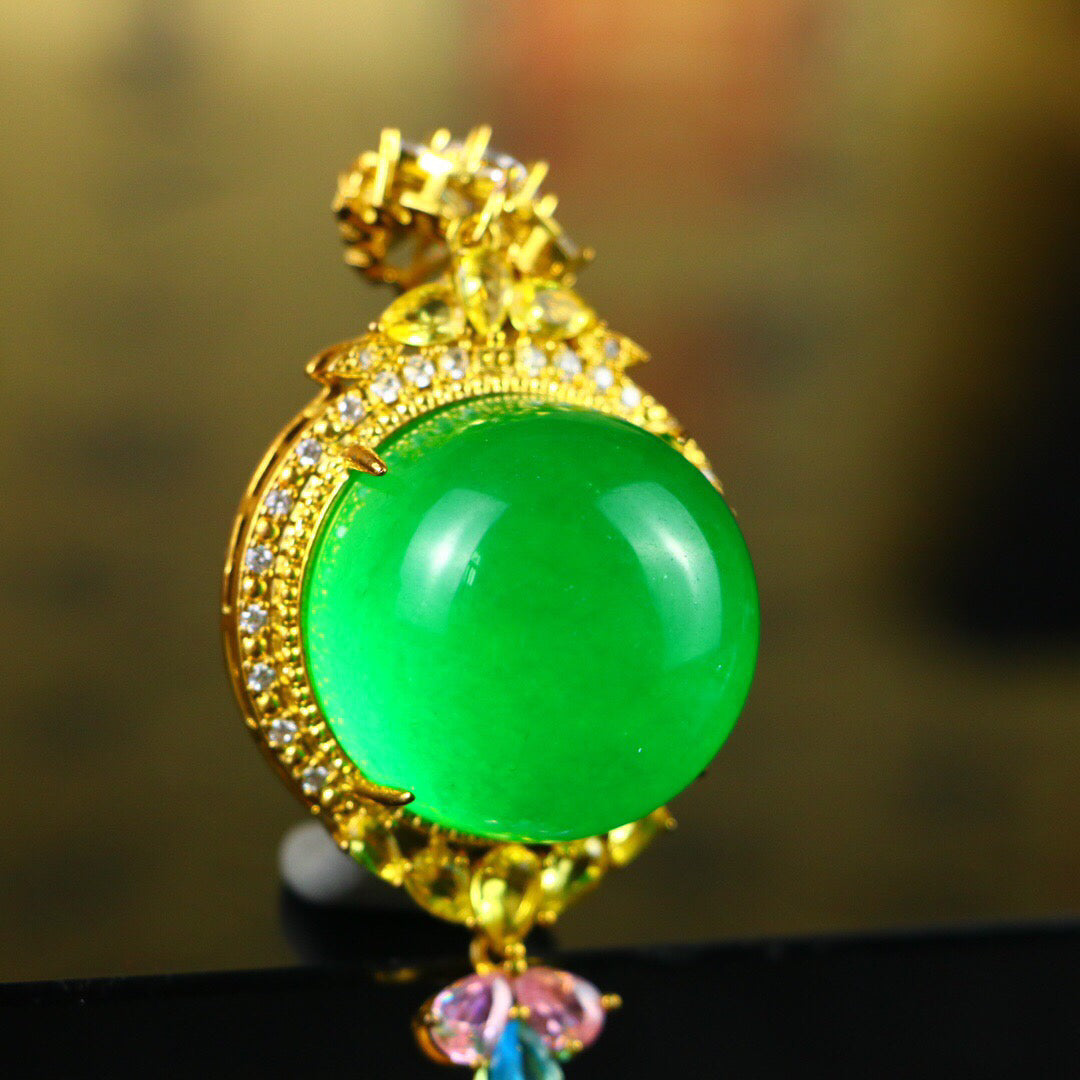 Chinese antique high ice pendant