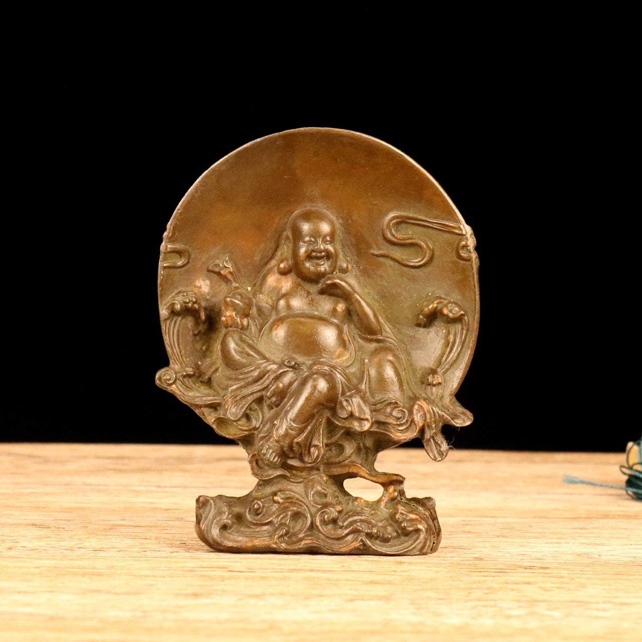 Chinese Antique Alloy Maitreya Buddha