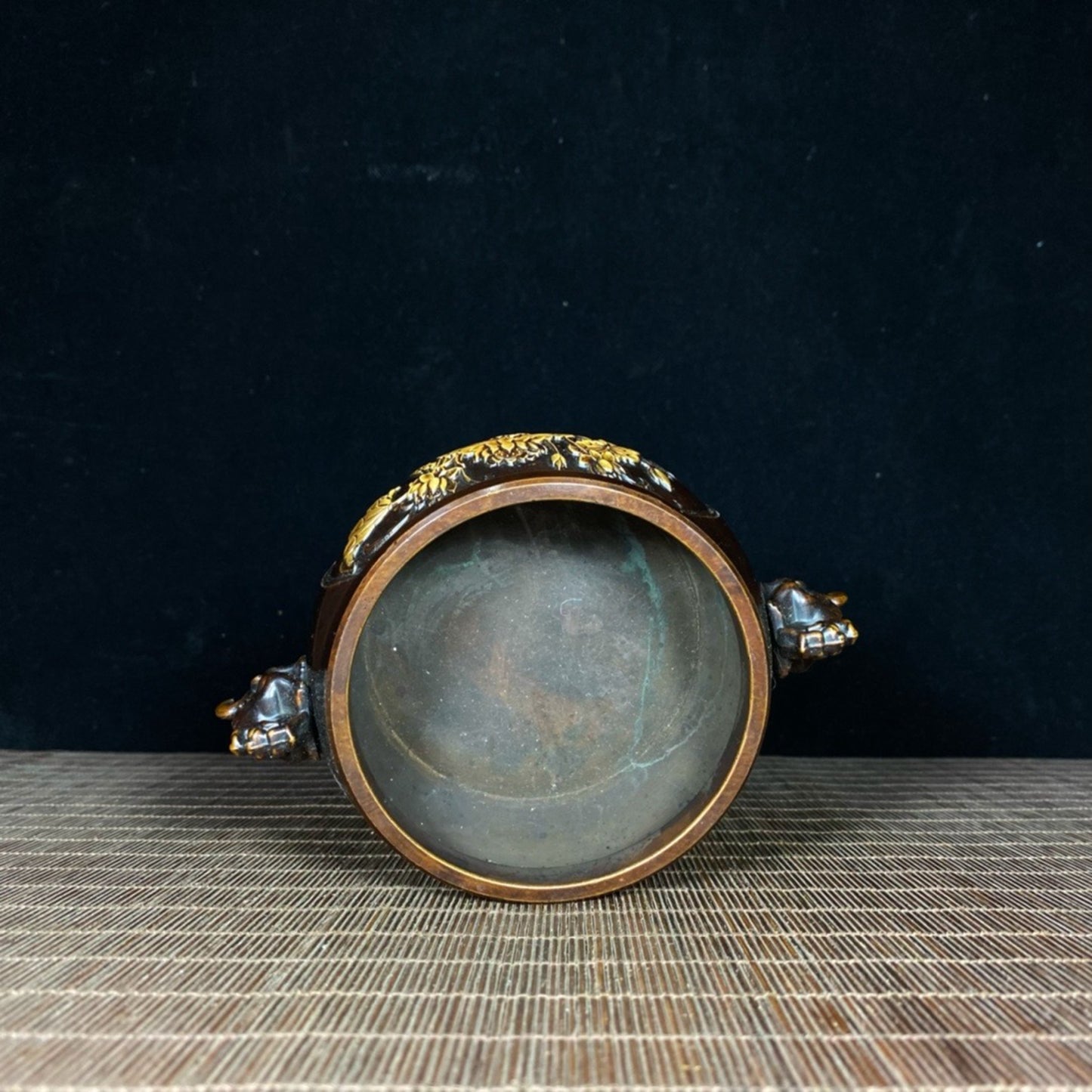 Pure copper ear lotus incense burner