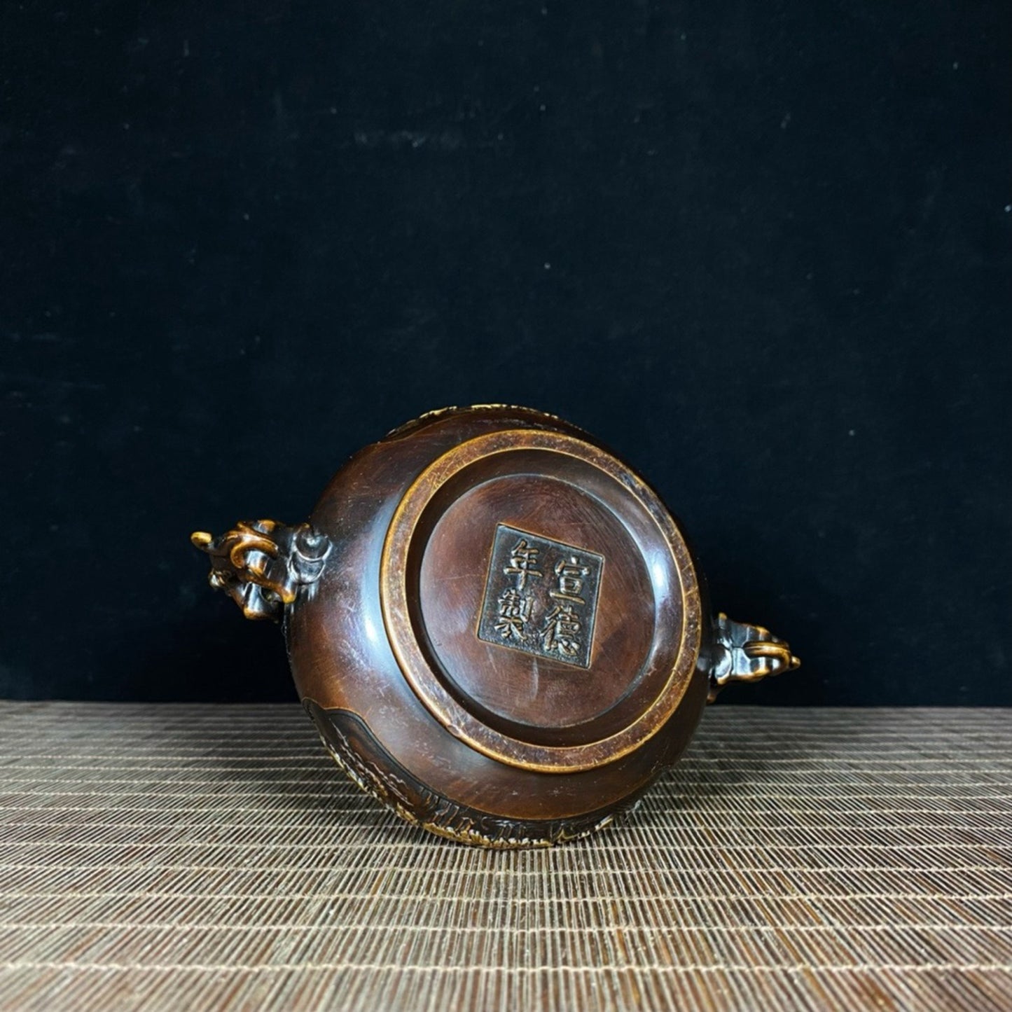 Pure copper ear lotus incense burner