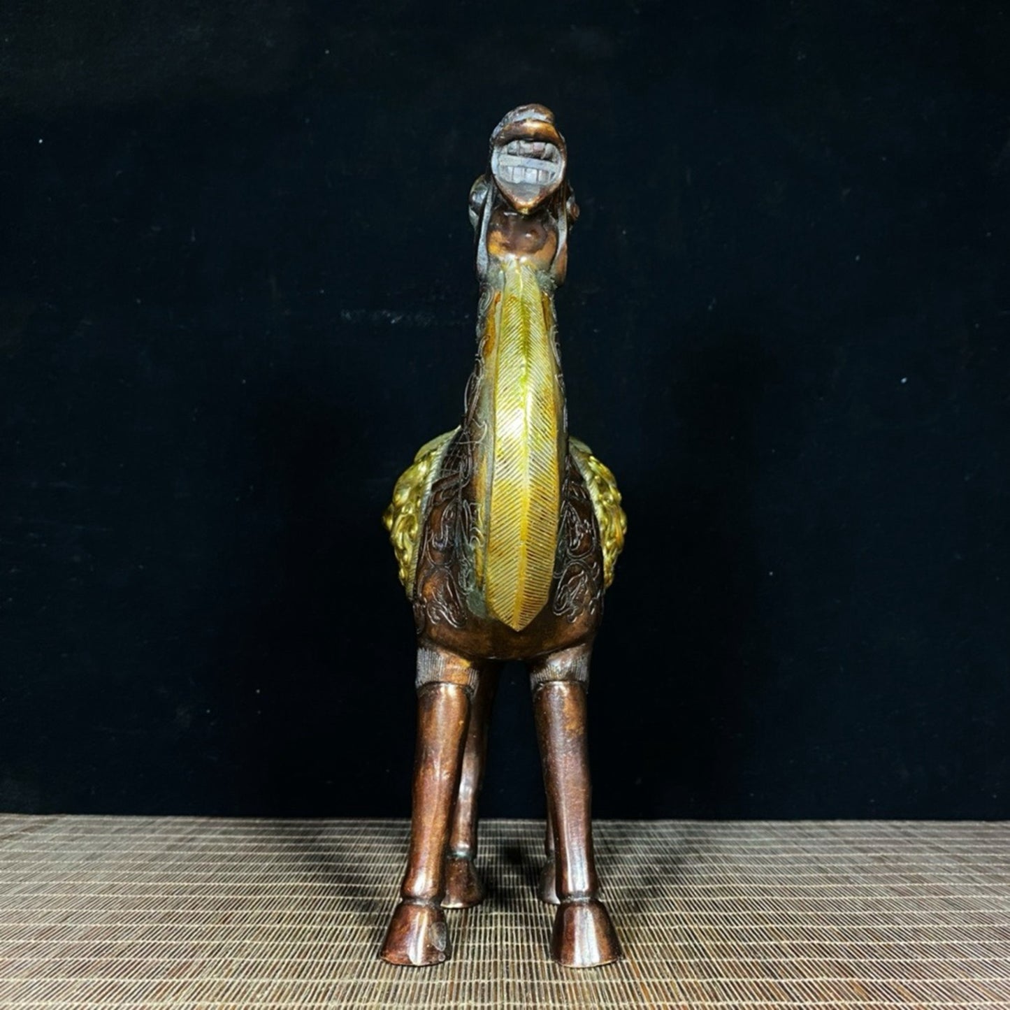 Pure copper gilded camel
