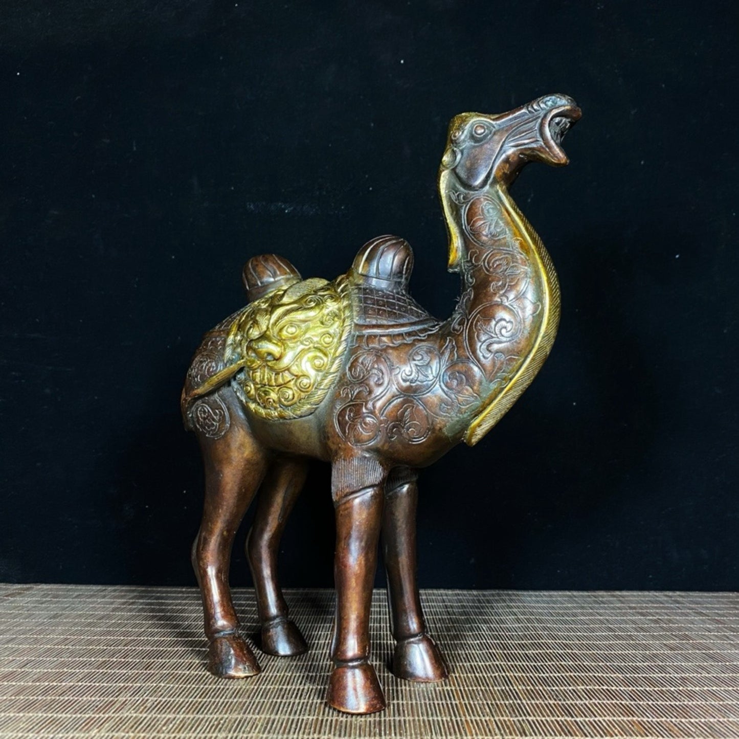 Pure copper gilded camel