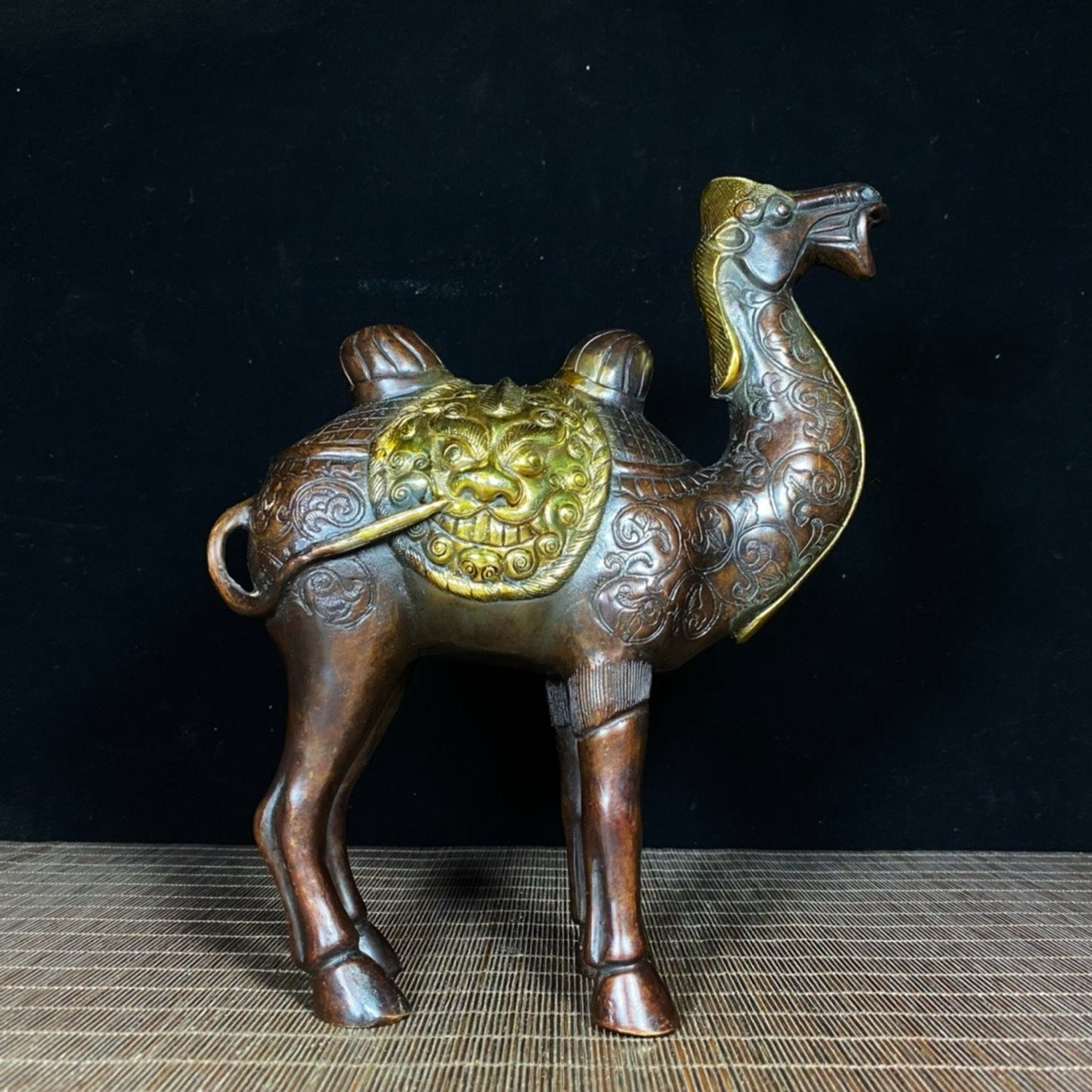 Pure copper gilded camel