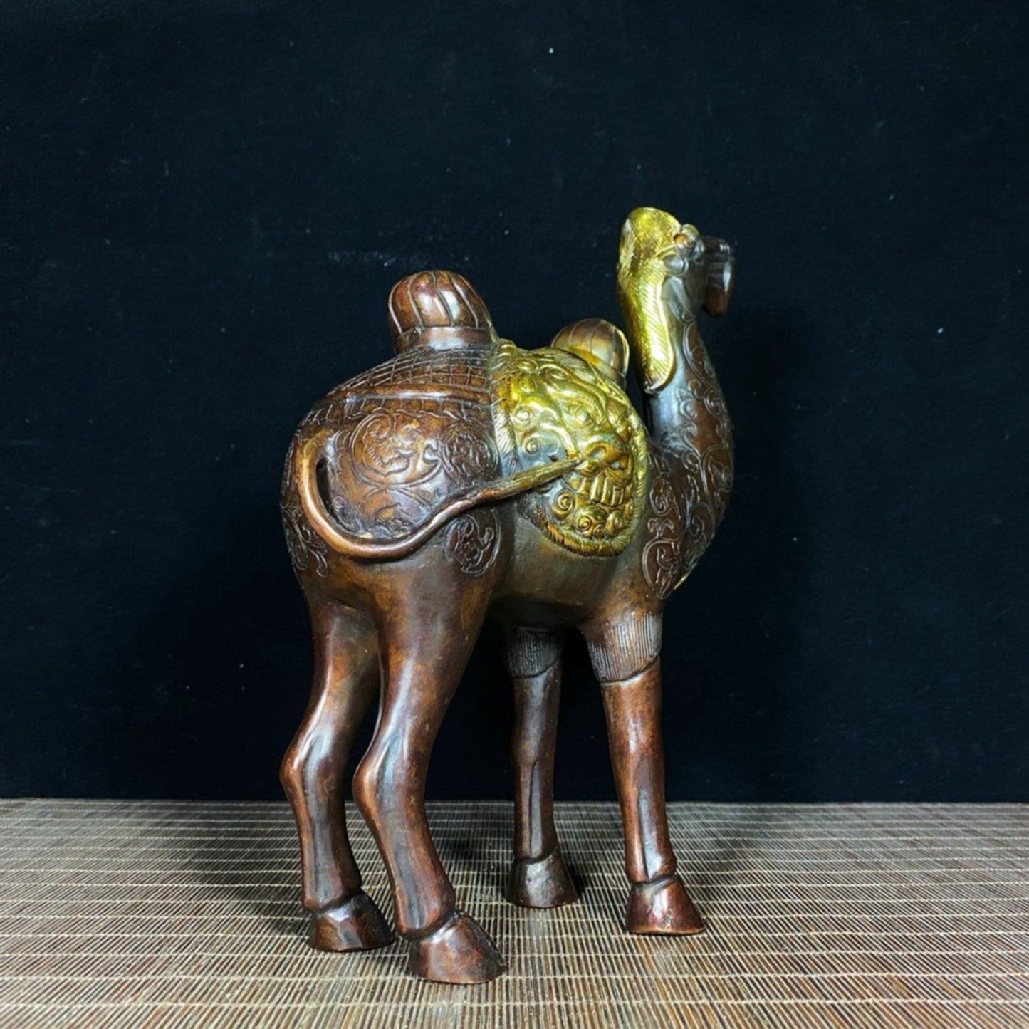 Pure copper gilded camel