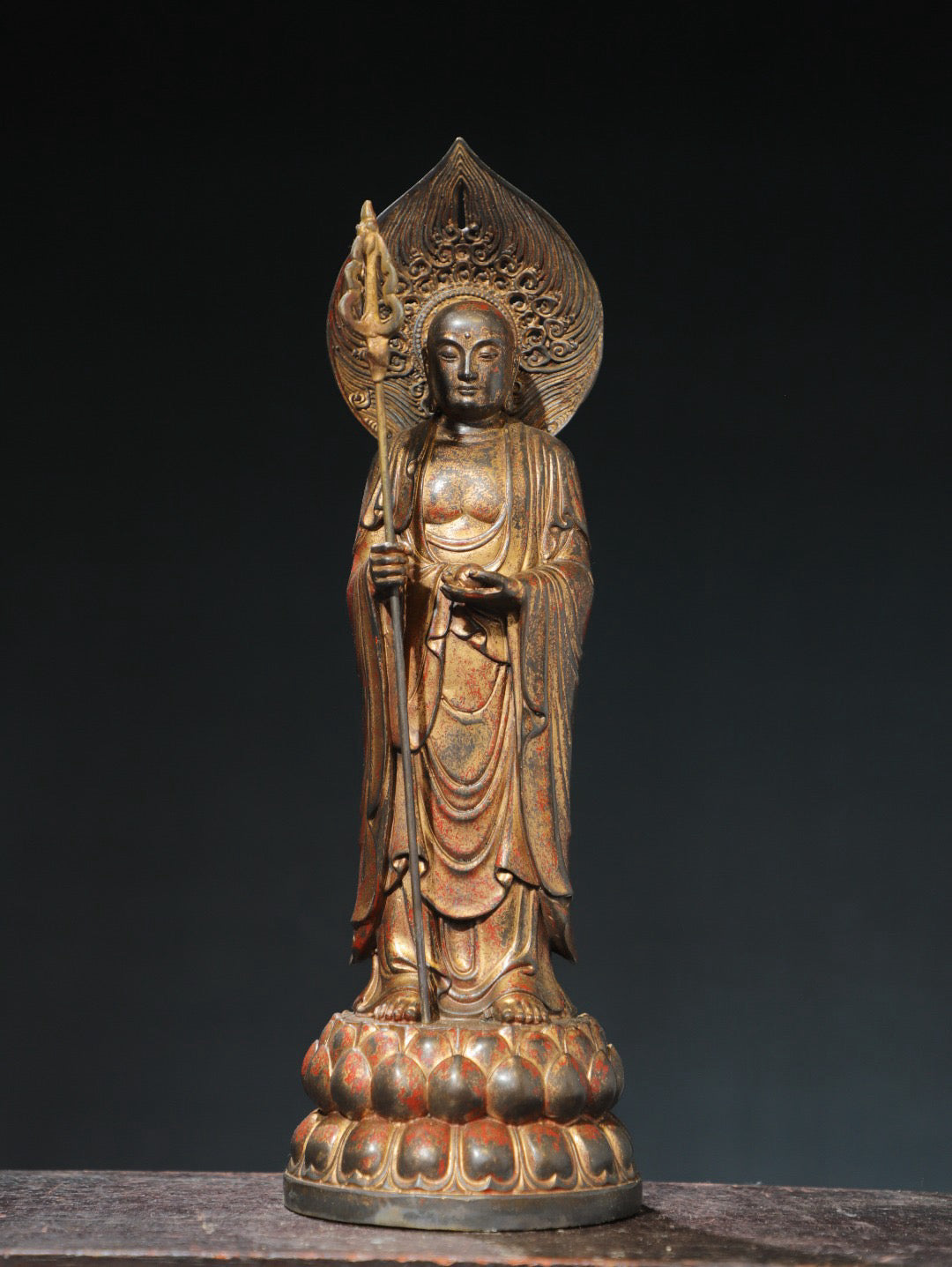 Bronze mud gold [King of Tibet] Buddha statue