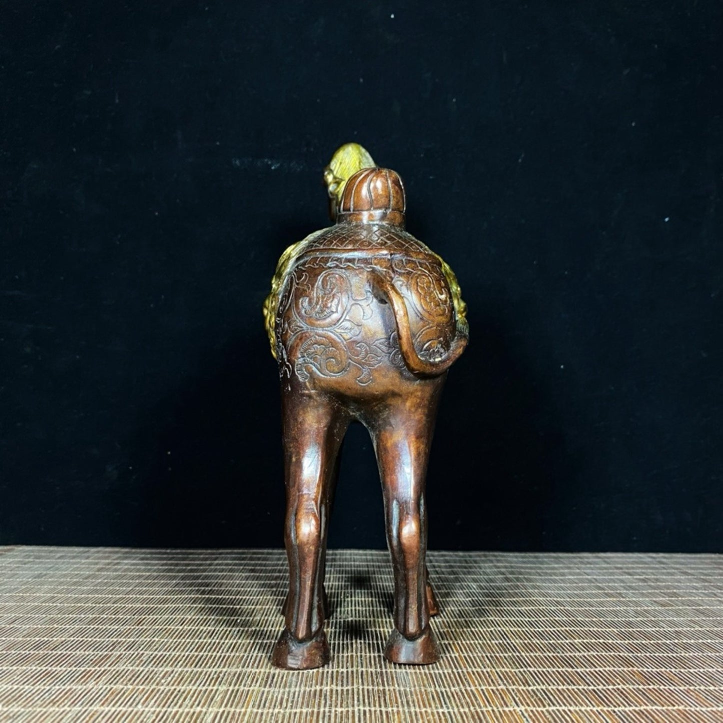 Pure copper gilded camel