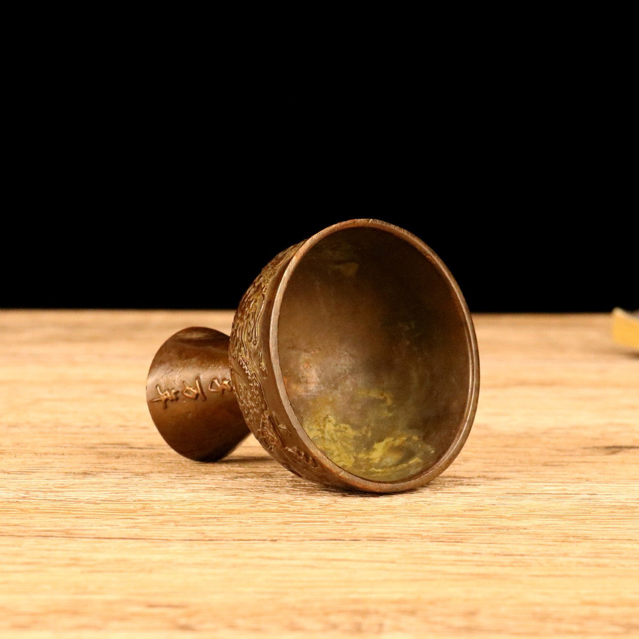 Chinese Antique Alloy Dragon Cup