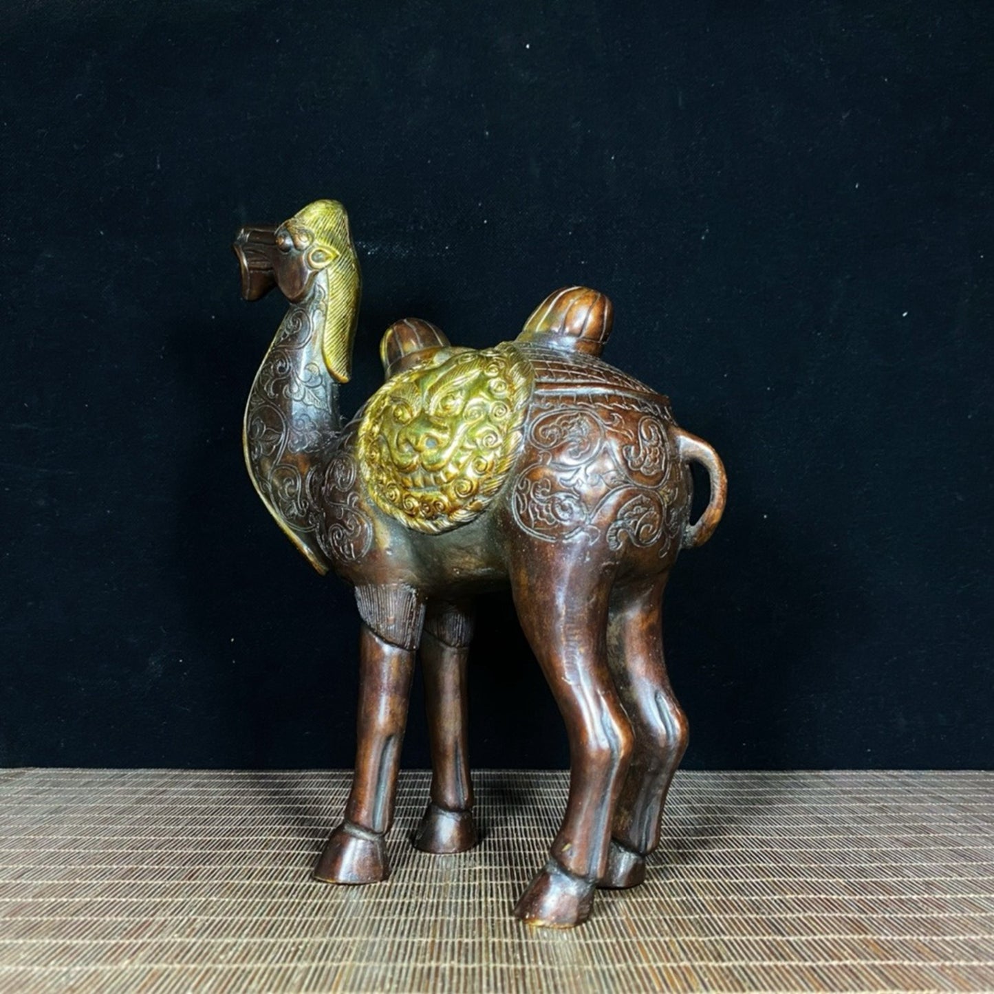 Pure copper gilded camel