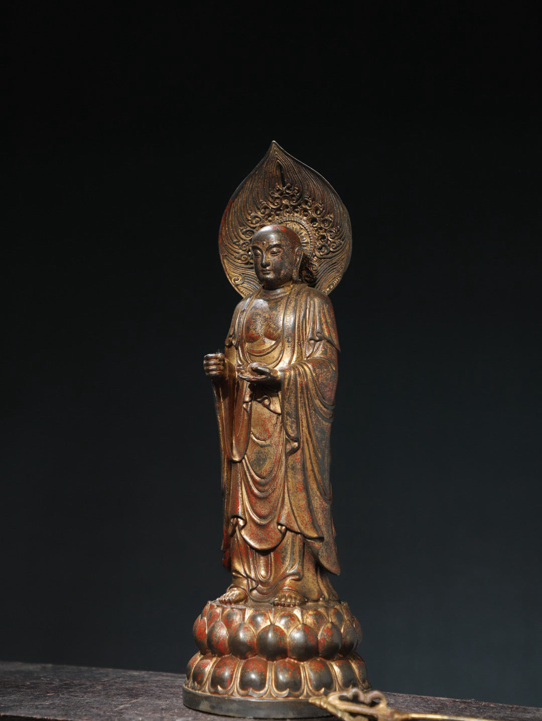 Bronze mud gold [King of Tibet] Buddha statue