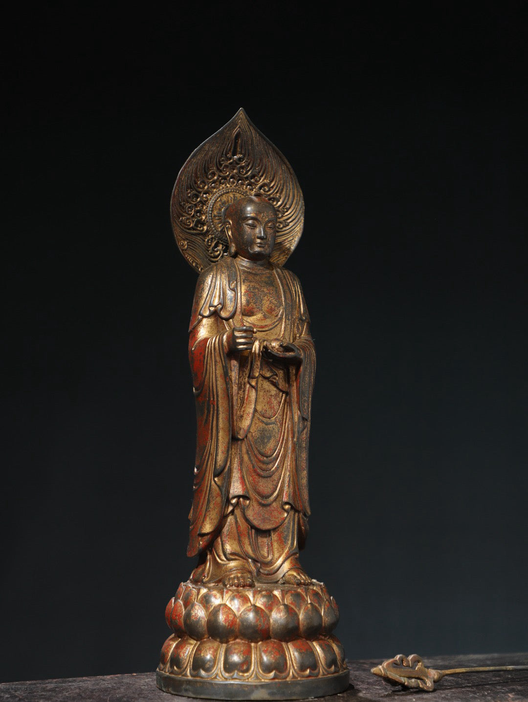 Bronze mud gold [King of Tibet] Buddha statue