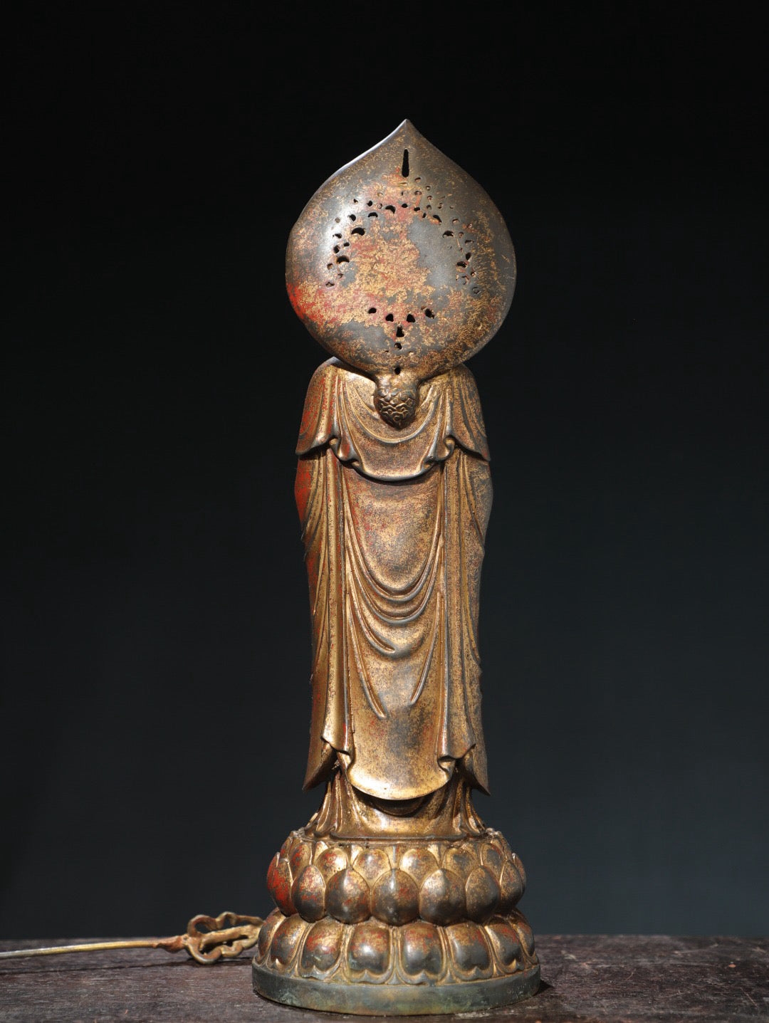 Bronze mud gold [King of Tibet] Buddha statue